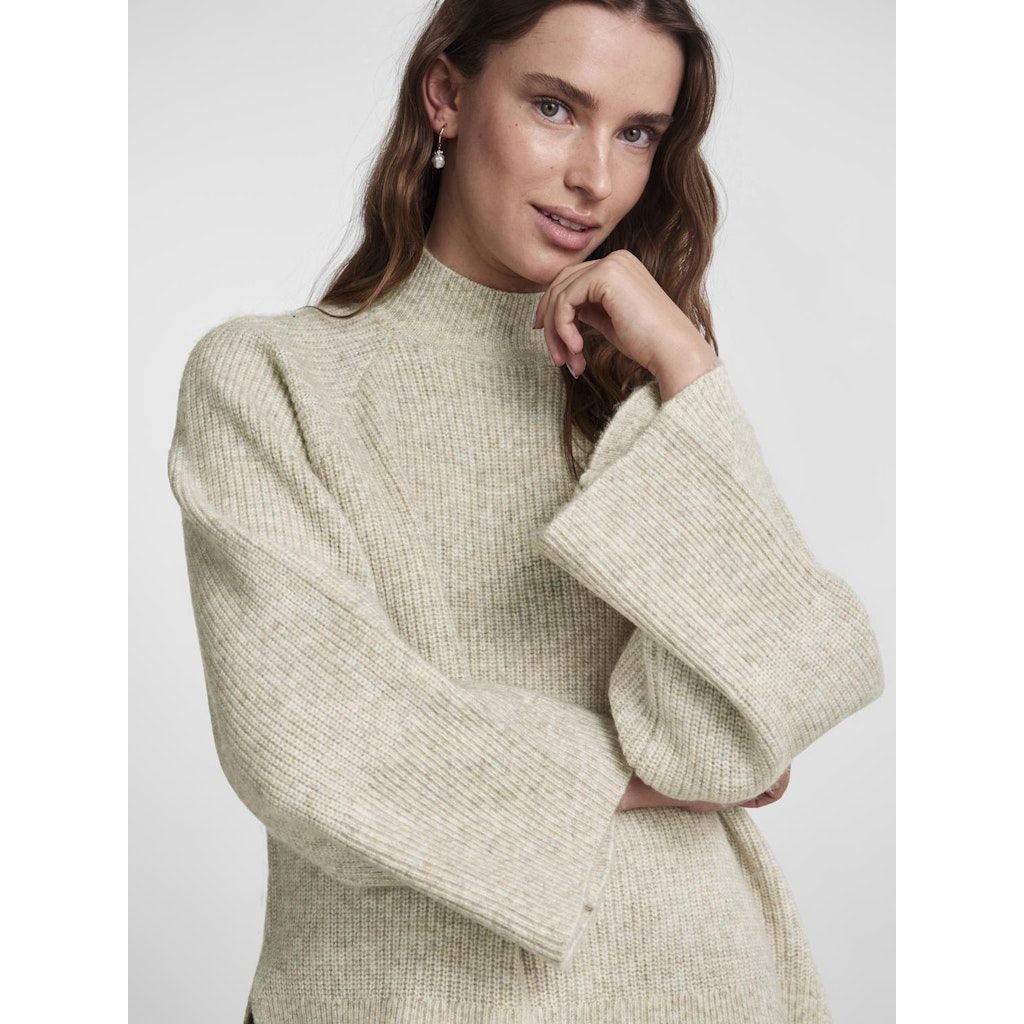 PIECES Megztinis moterims, Balta, PCJADE LS OVERSIZE H 4