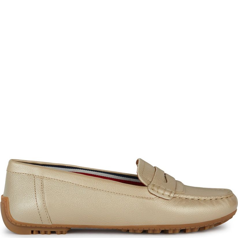 GEOX Mokasinai moterims, Auksinė, Kosmopolis grip moccasins 1