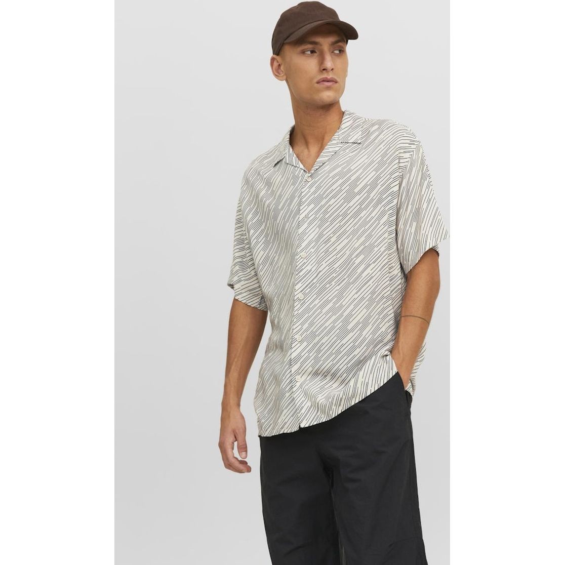 JACK & JONES Marškiniai vyrams, Smėlio, JCOENERGY REGGIE RES 2