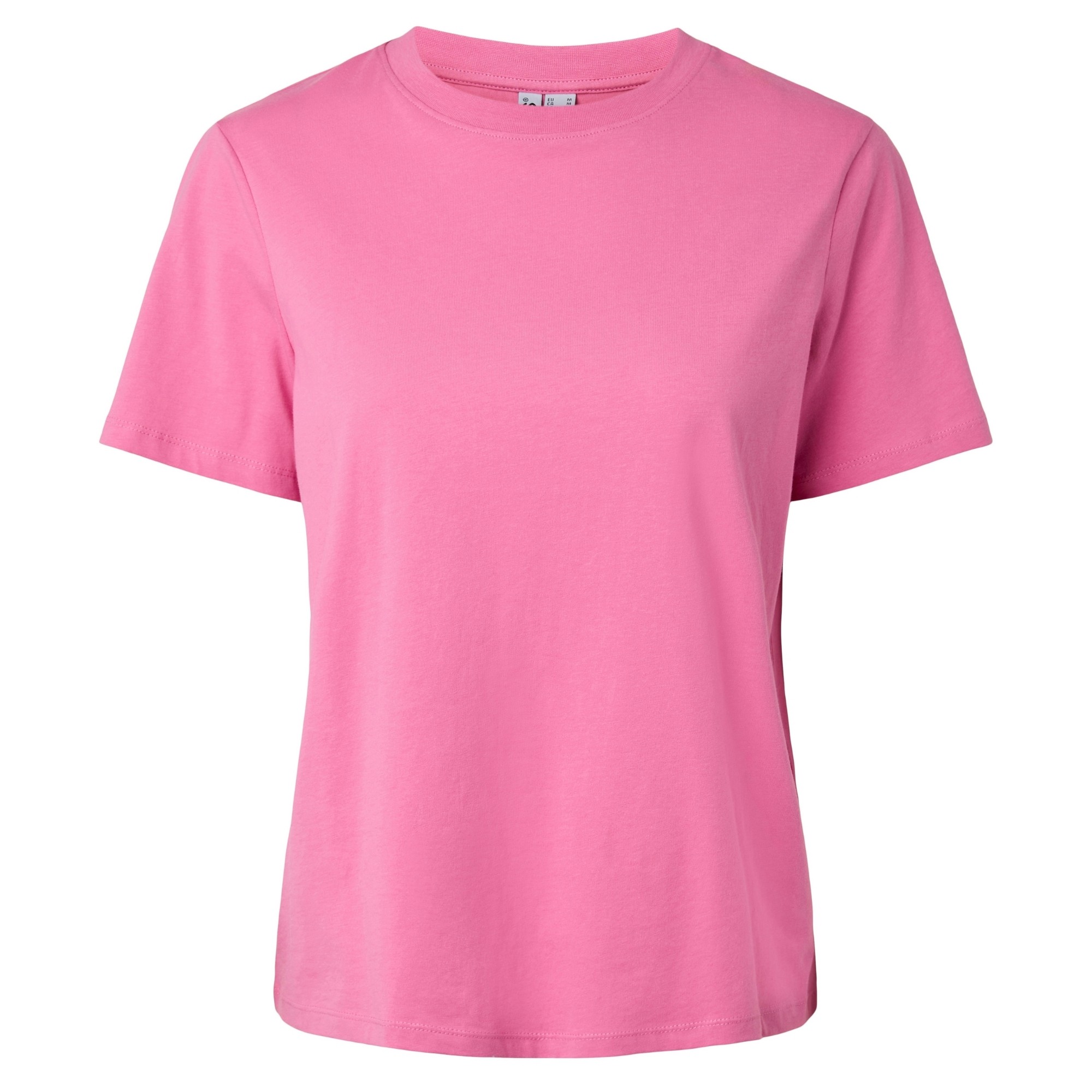 PIECES Marškinėliai moterims, Rožinė, Ria solid 1