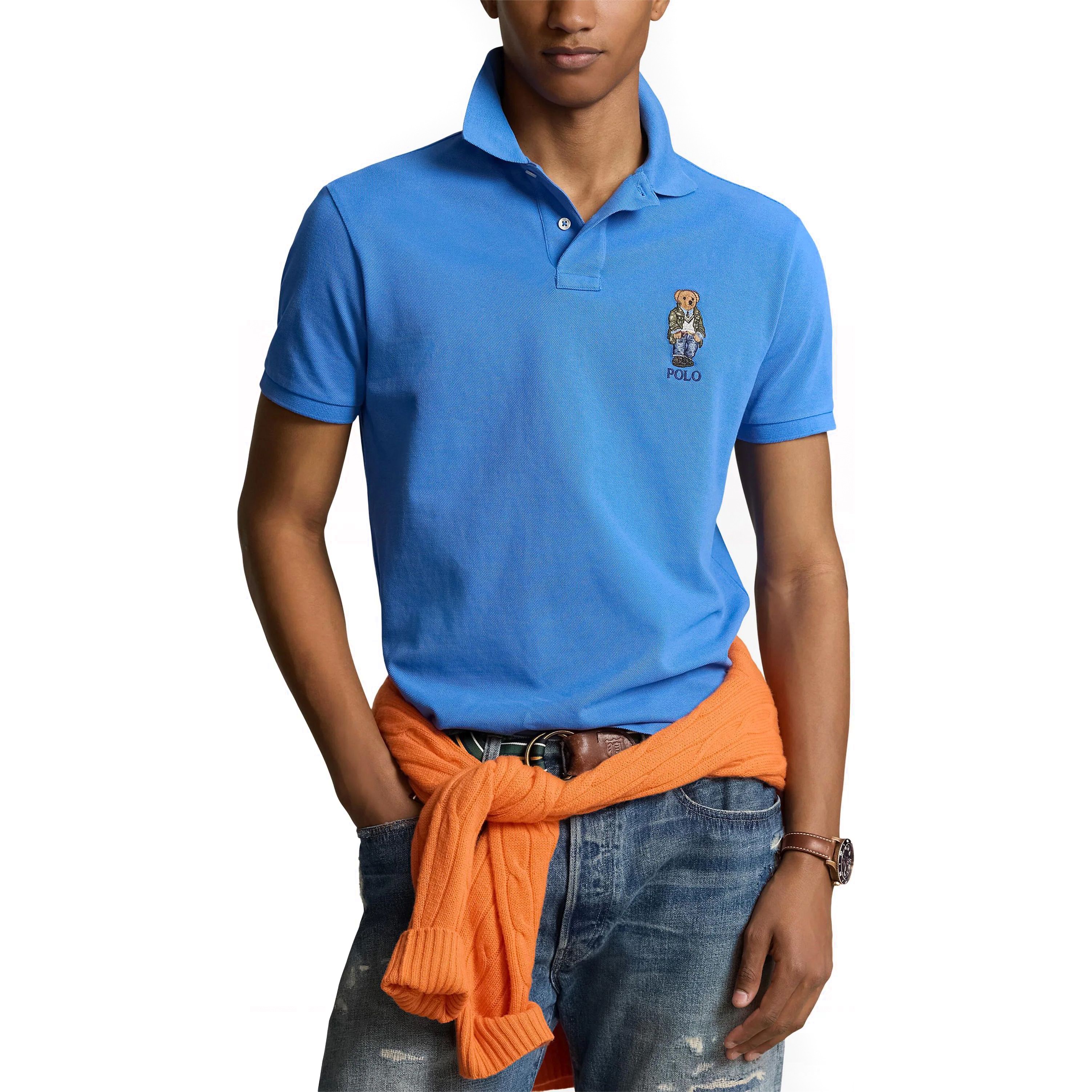 POLO RALPH LAUREN Polo marškiniai trumpos rank. vyrams, Mėlyna, Short sleeve polo shirt 2