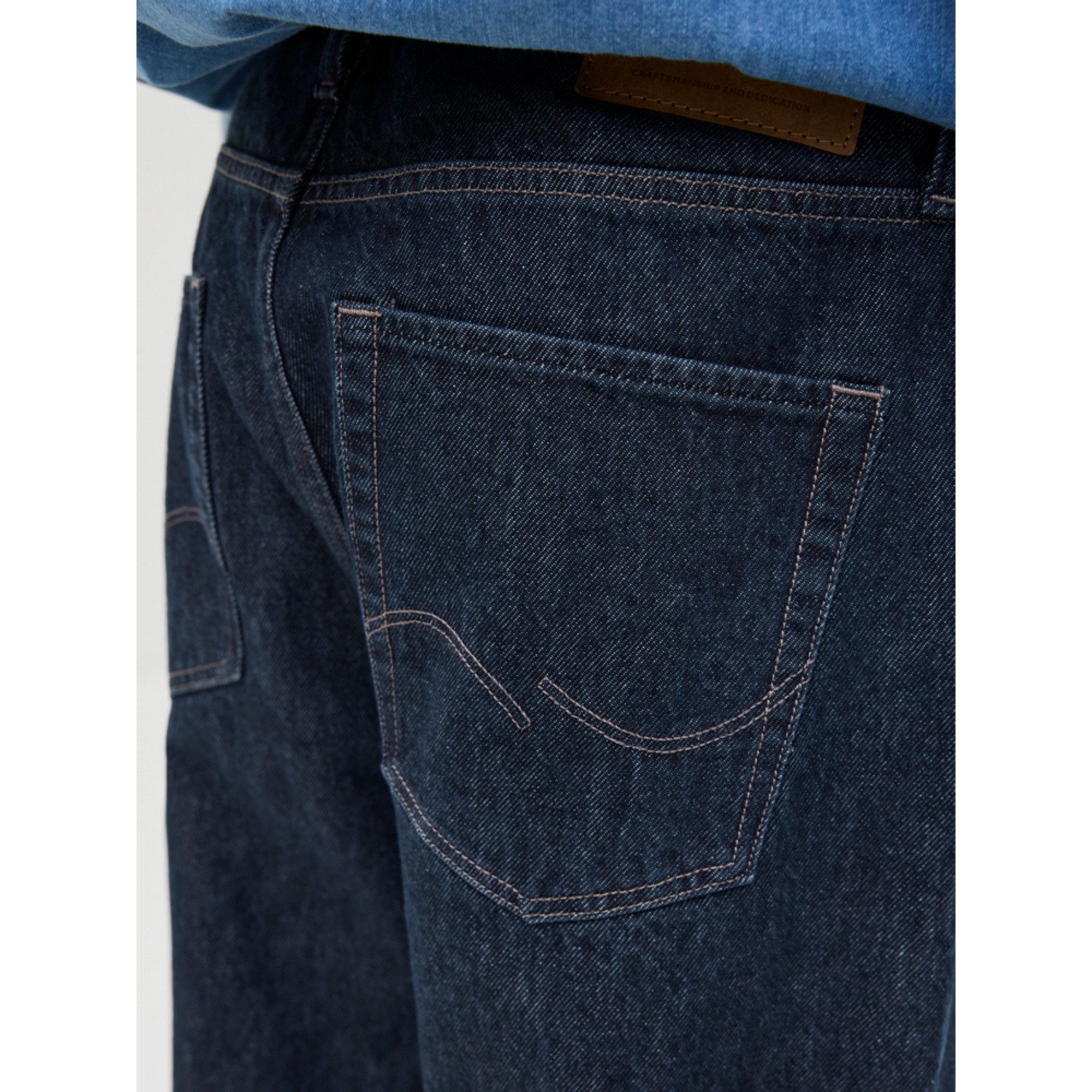 JACK & JONES Platūs džinsai vyrams, Mėlyna, Alex 3