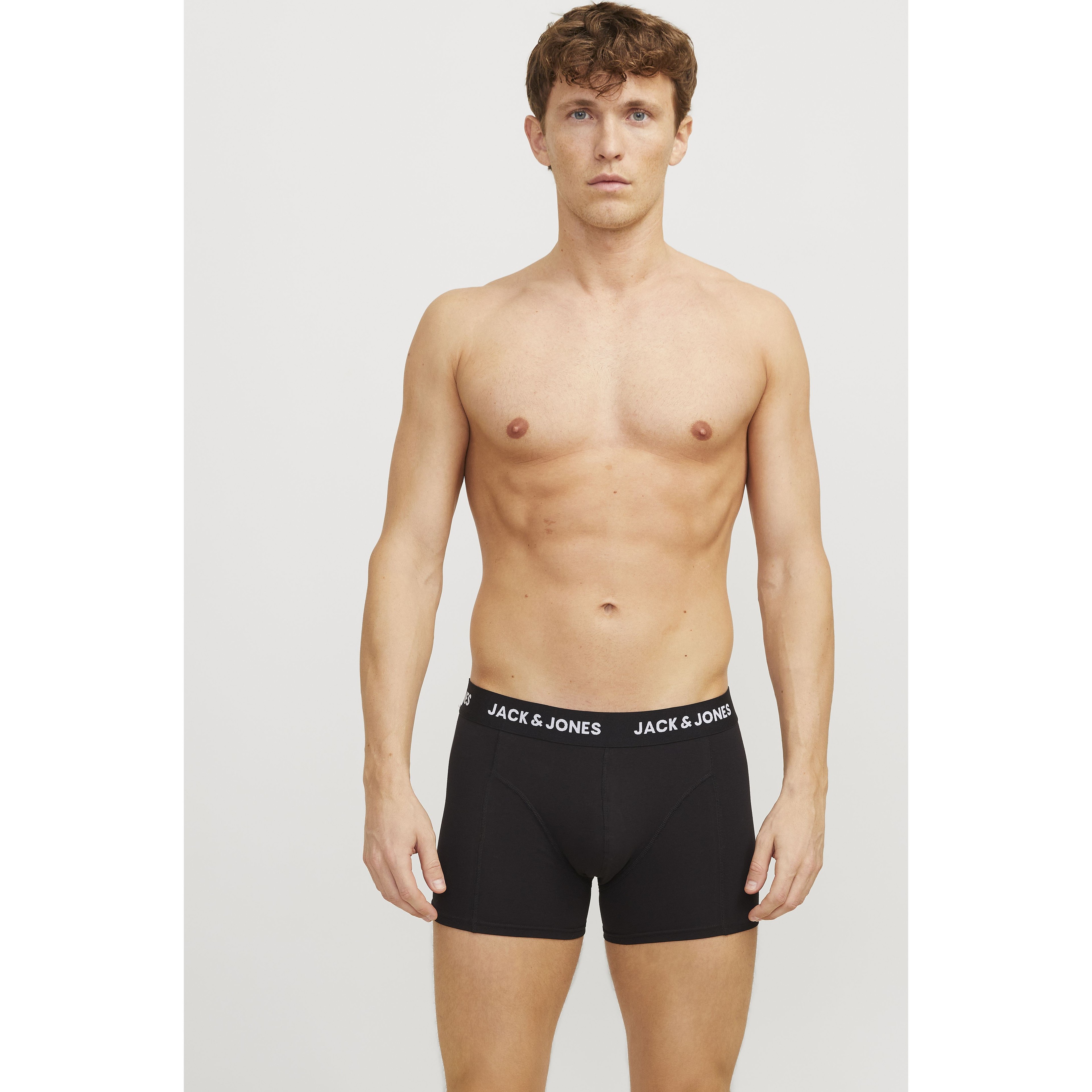 JACK & JONES Ilginti apatiniai vyrams, Juoda, Axel solid trunks 8