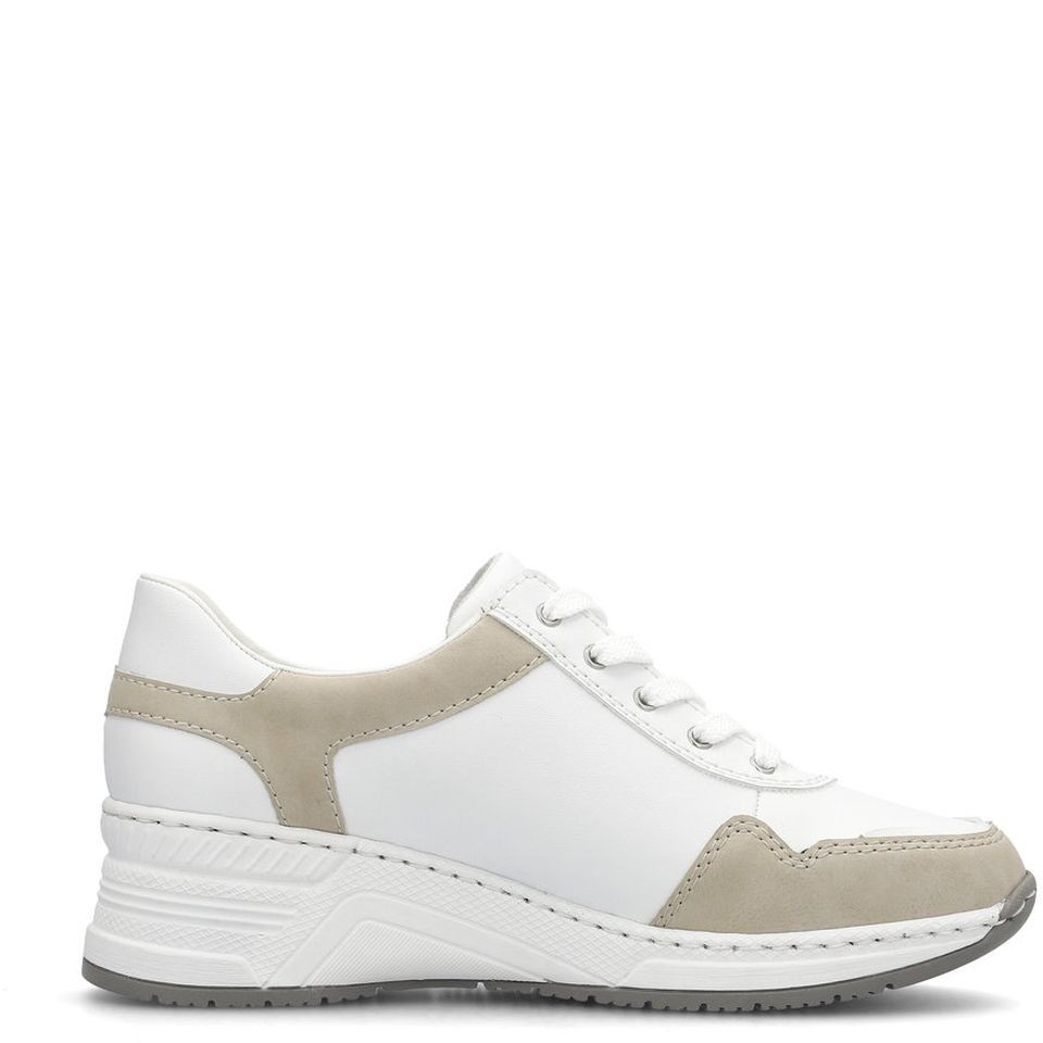 RIEKER Laisvalaikio bateliai moterims, Balta, LEISURE 7