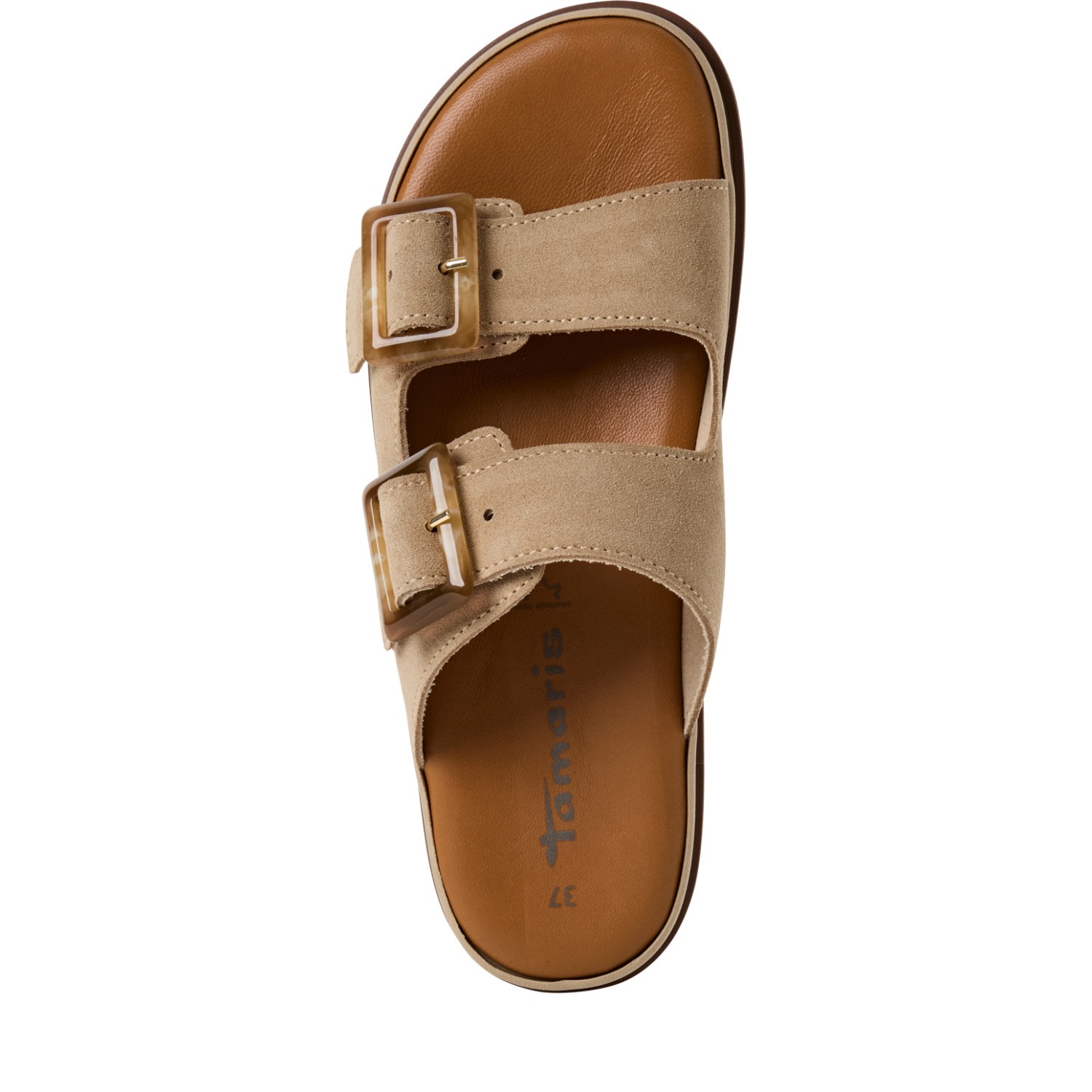 TAMARIS Klumpės moterims, Smėlio, Mules 5