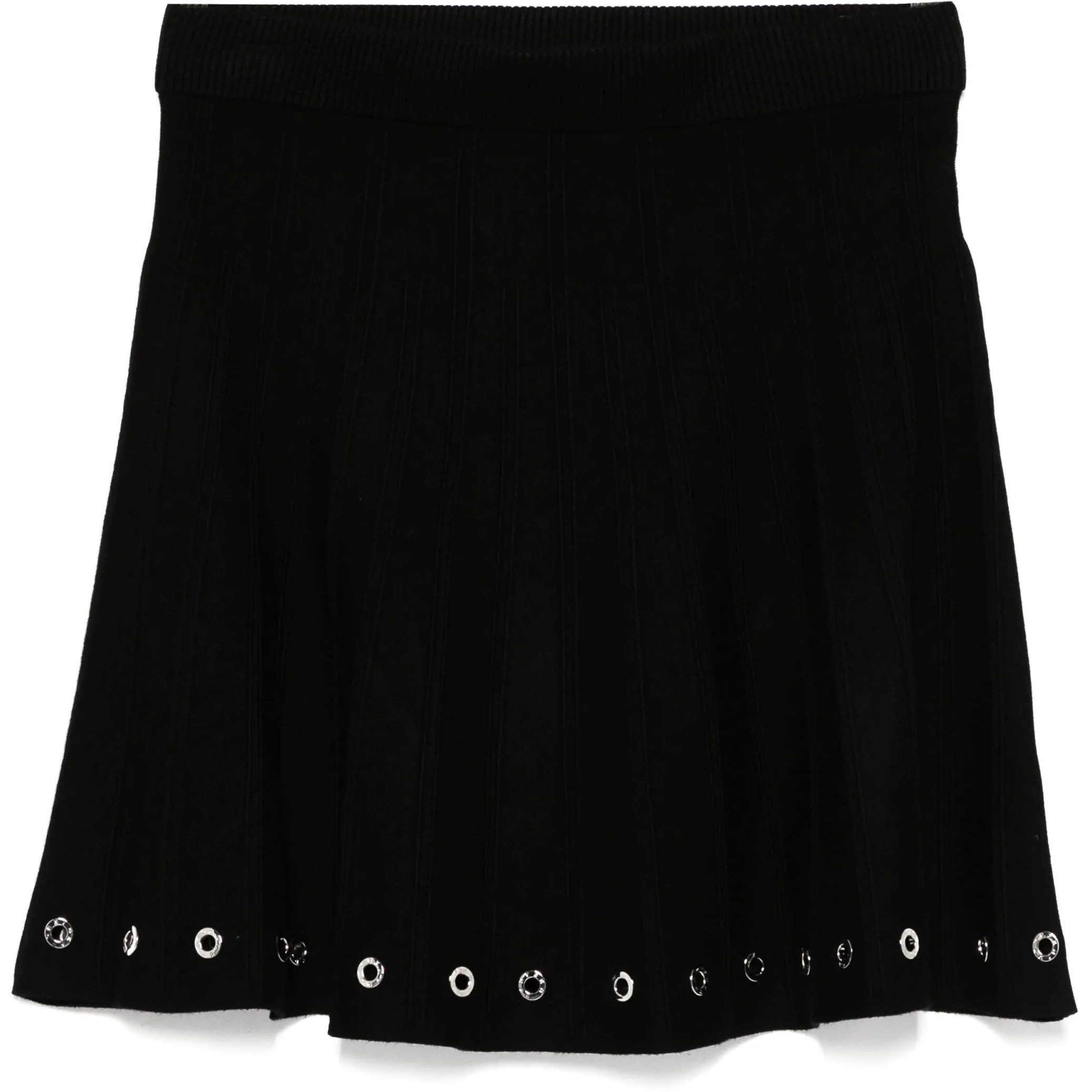 DKNY Mini sijonas moterims, Juoda, Logo gromet swtr skr 1