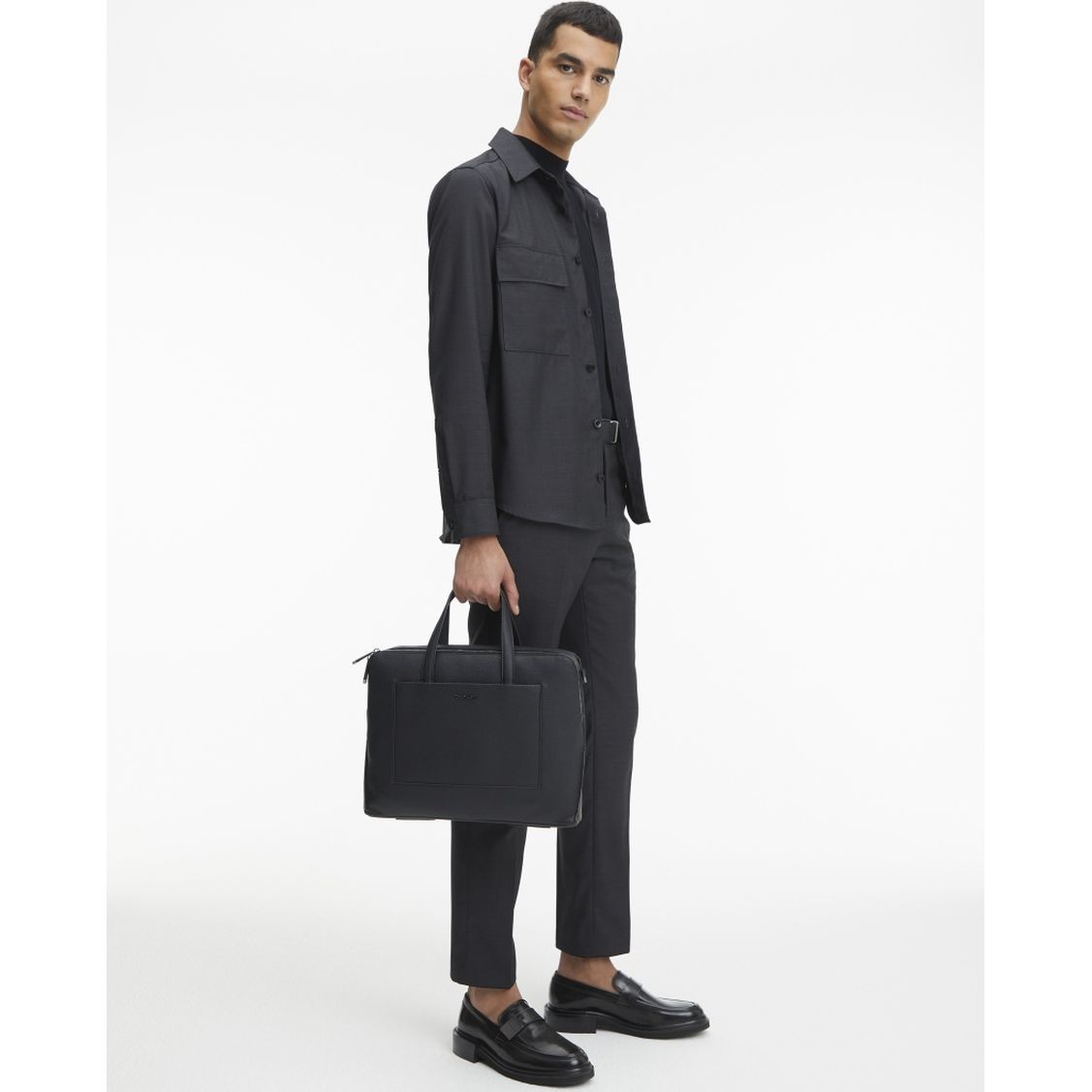 CALVIN KLEIN Dėklas kompiuteriui vyrams, Juoda, Diagonal laptop bag 4