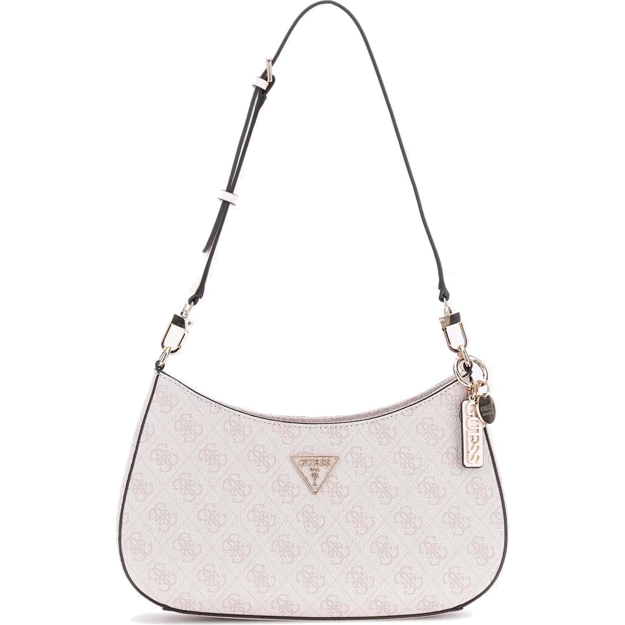 GUESS Rankinė per petį moterims, Smėlio, Noelle top zip shoulder bag 1