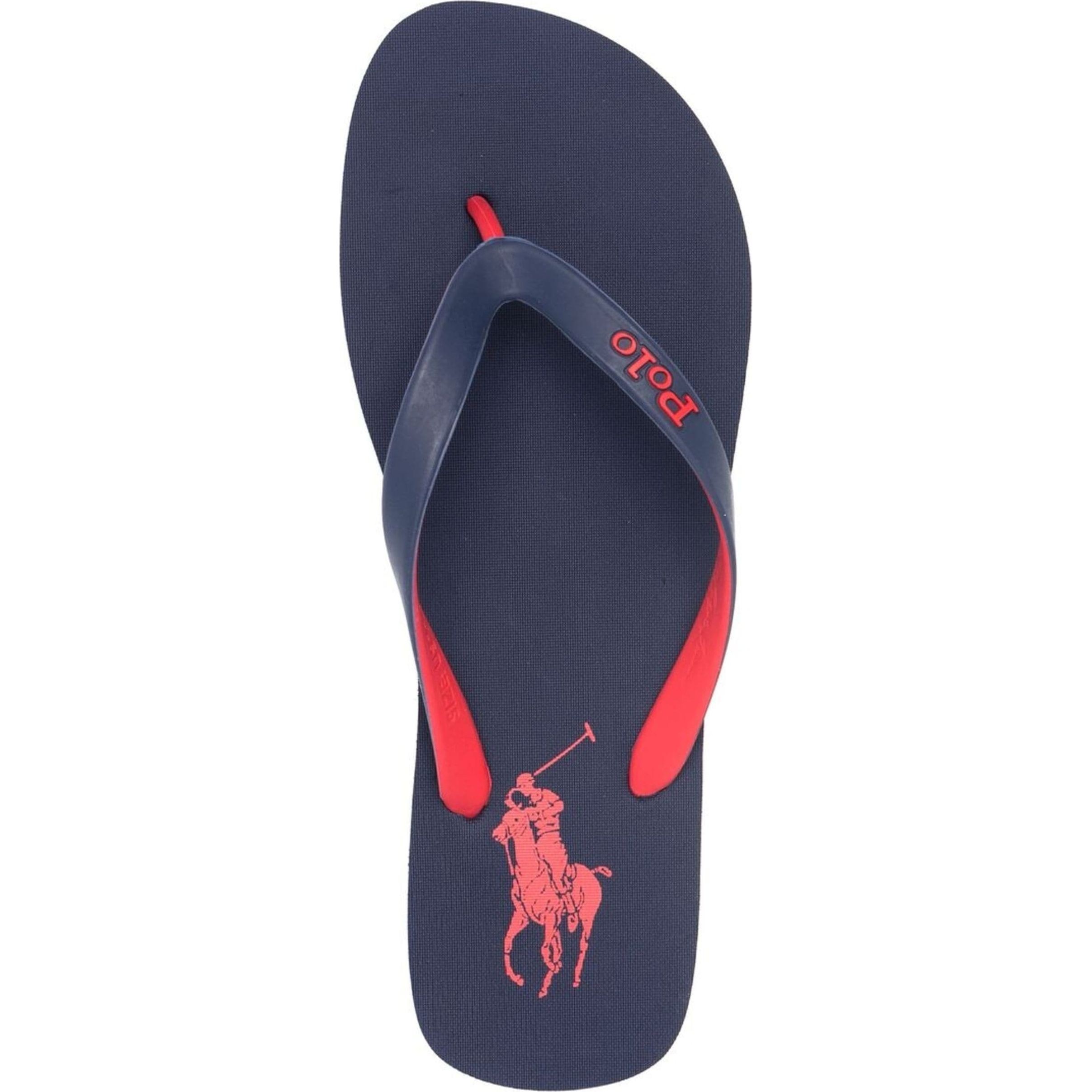 POLO RALPH LAUREN Pliažo šlepetės per pirštą vyrams, Marga, Print flip flops 4