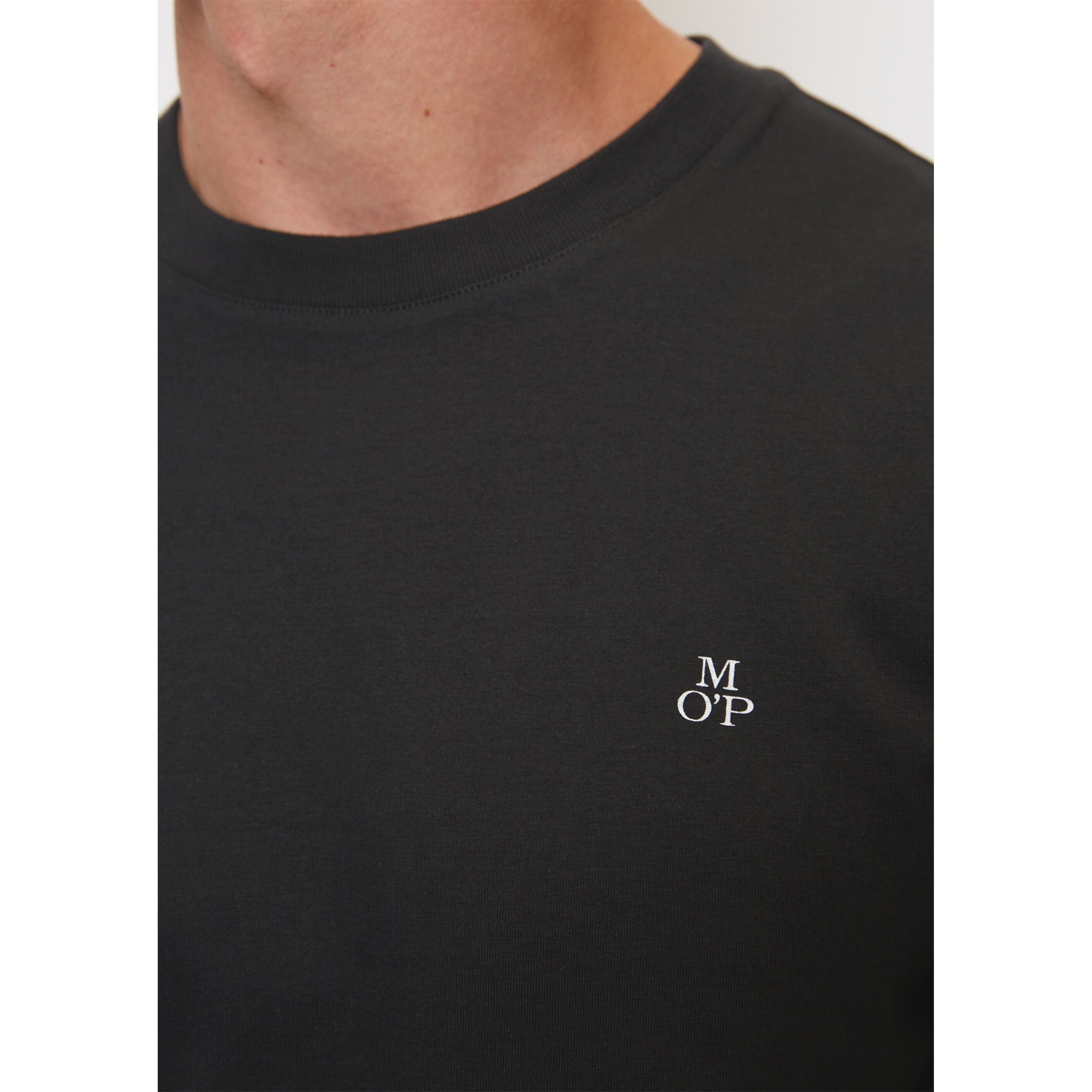 MARC O'POLO Marškinėliai vyrams, Juoda 4