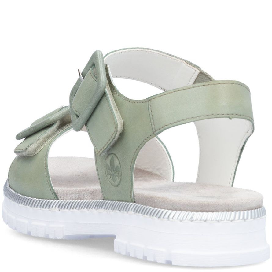 RIEKER Basutės moterims, Žalia, SANDALS 5