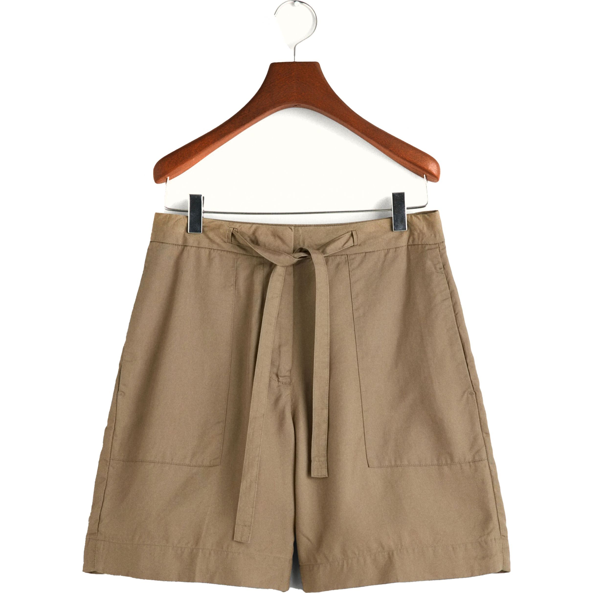 GANT Šortai moterims, Ruda, REL TIE WAIST SHORTS 1