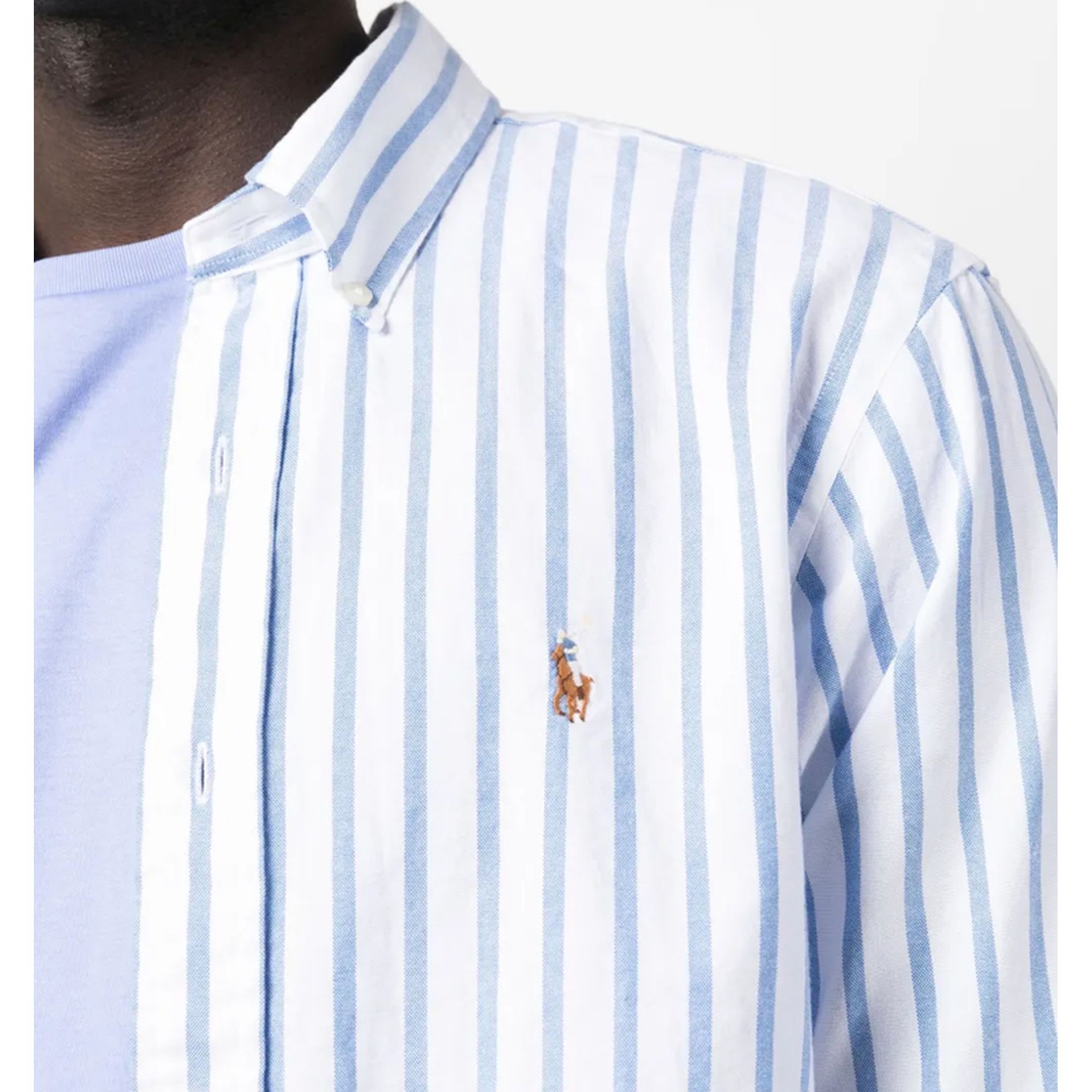 POLO RALPH LAUREN Marškiniai ilgomis rankovėmis vyrams, Mėlyna, Long sleeve-sport shirt 4