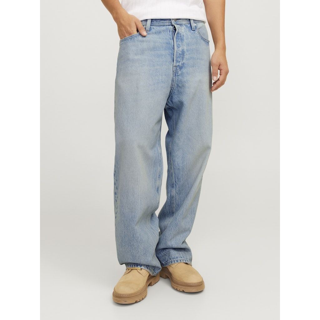 JACK & JONES Platūs džinsai vyrams, Mėlyna, Alex 5