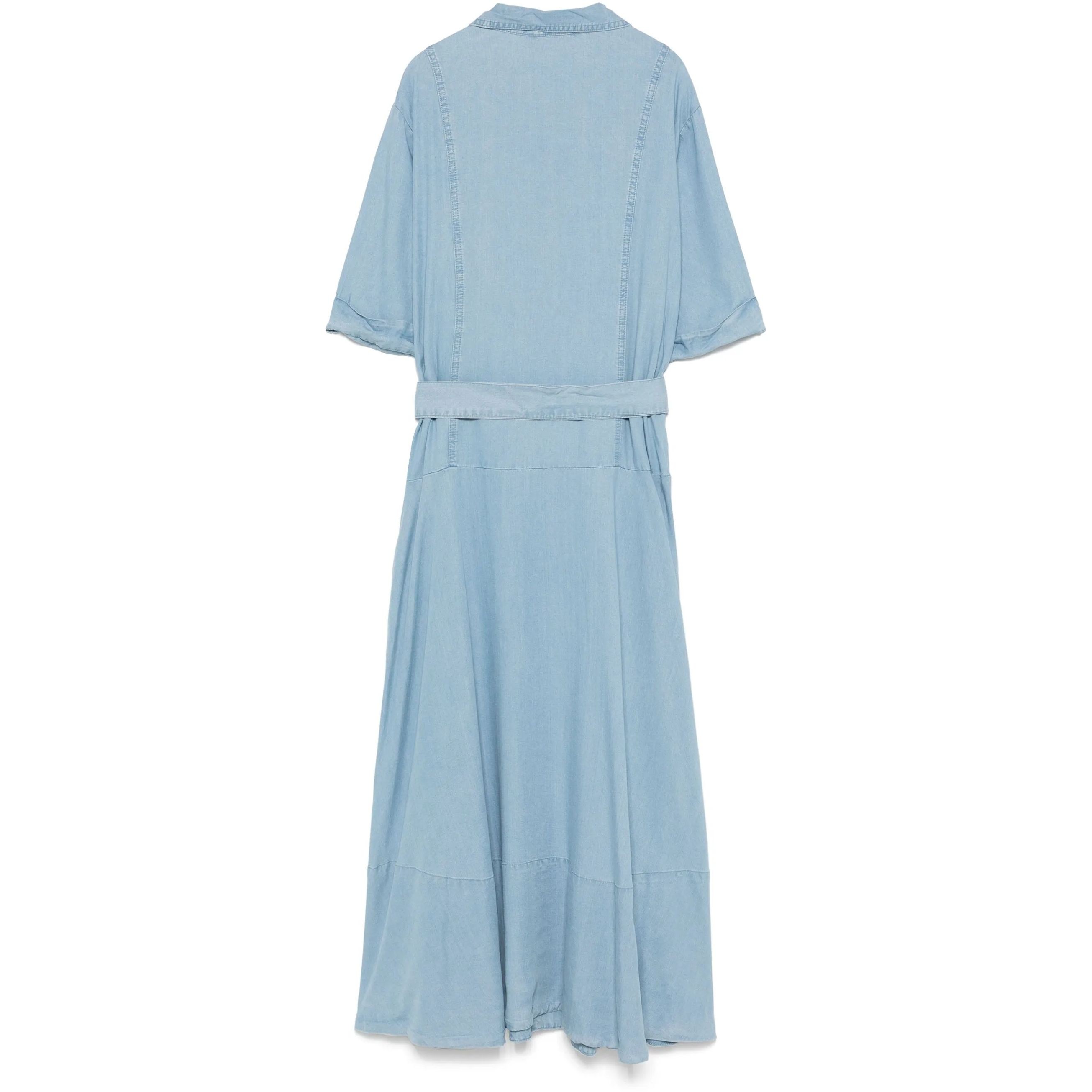 DKNY Mini suknelė moterims, Mėlyna, Dropped waist button 2