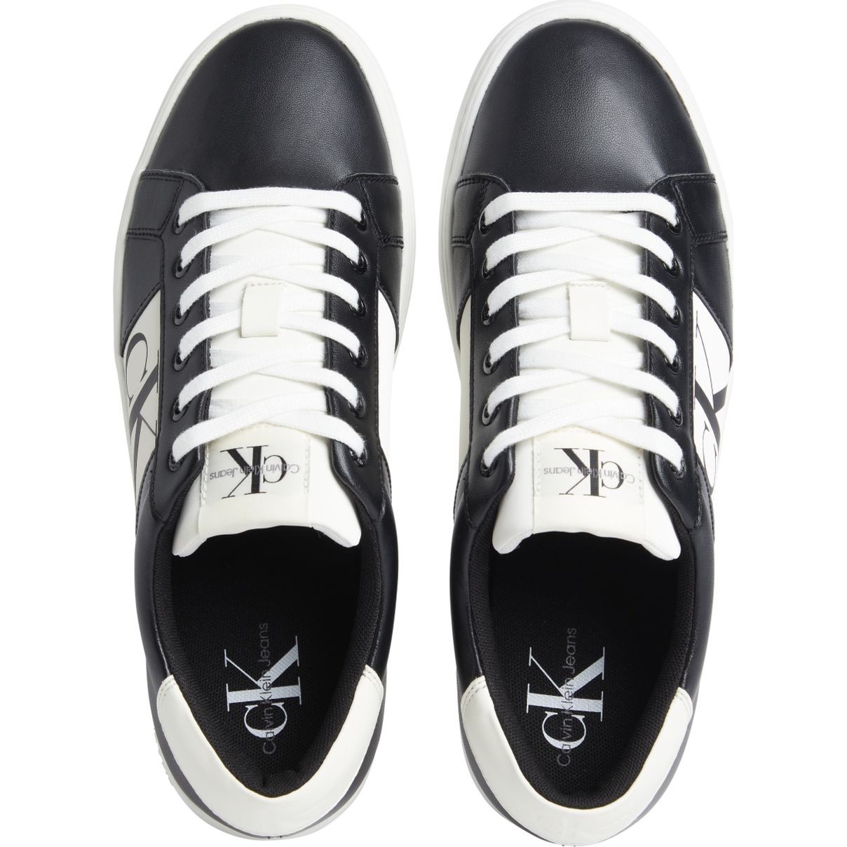 CALVIN KLEIN JEANS Sportiniai bateliai vyrams, Juoda, CLASSIC CUPSOLE R LTH-NY MONOG 3