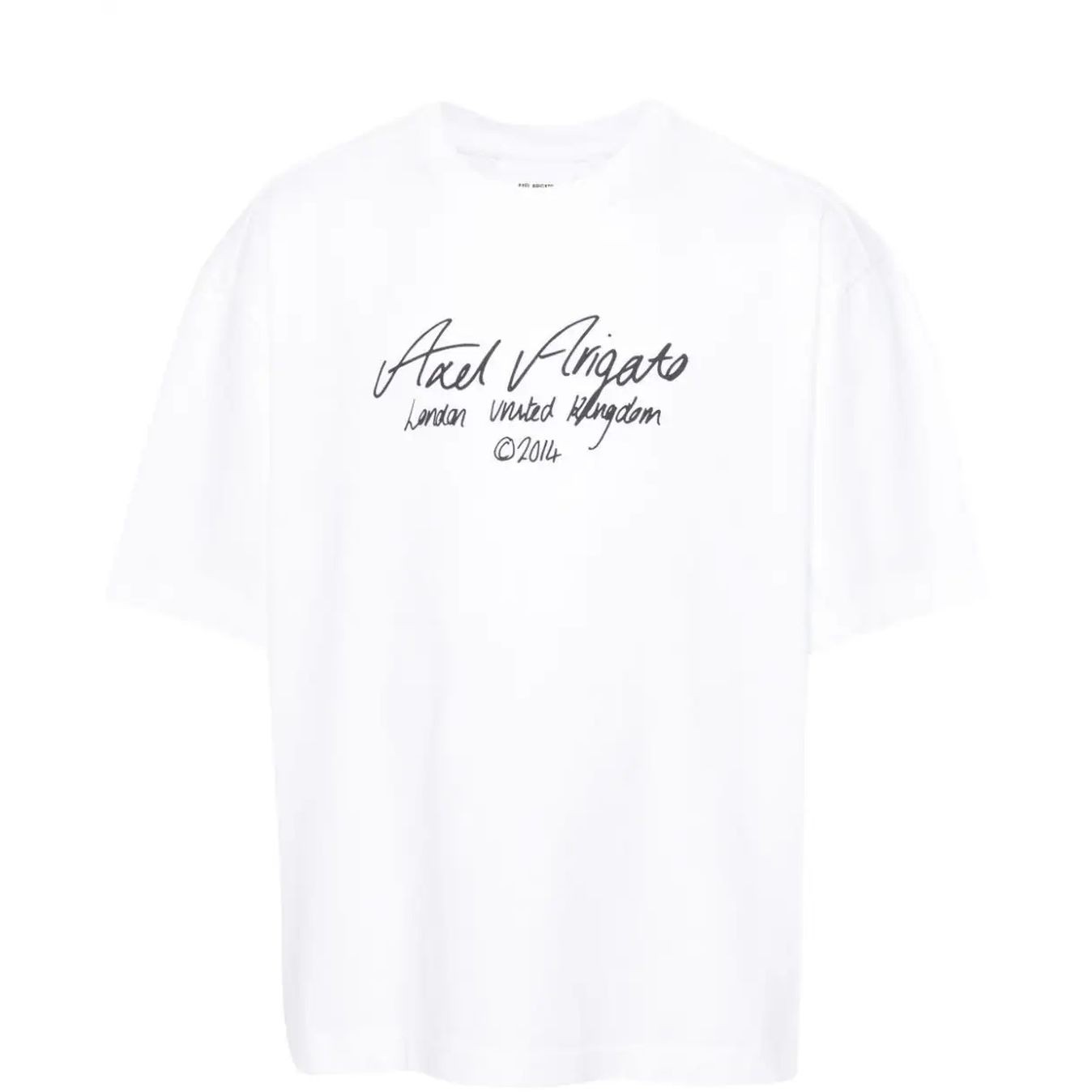 AXEL ARIGATO Marškinėliai trump. rankovėmis vyrams, Balta, Essential t-shirt 1