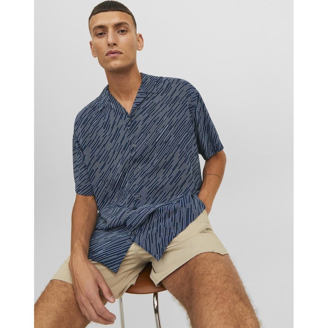 JACK & JONES Marškiniai vyrams, Navy, JCOENERGY REGGIE RES 7