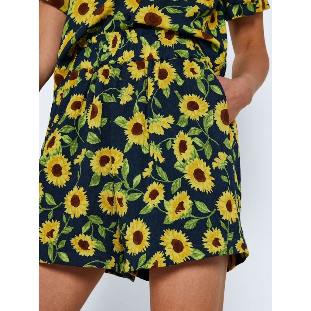 NOISY MAY Šortai moterims, Mėlyna, NMSUNFLOWER HW SHORTS 7