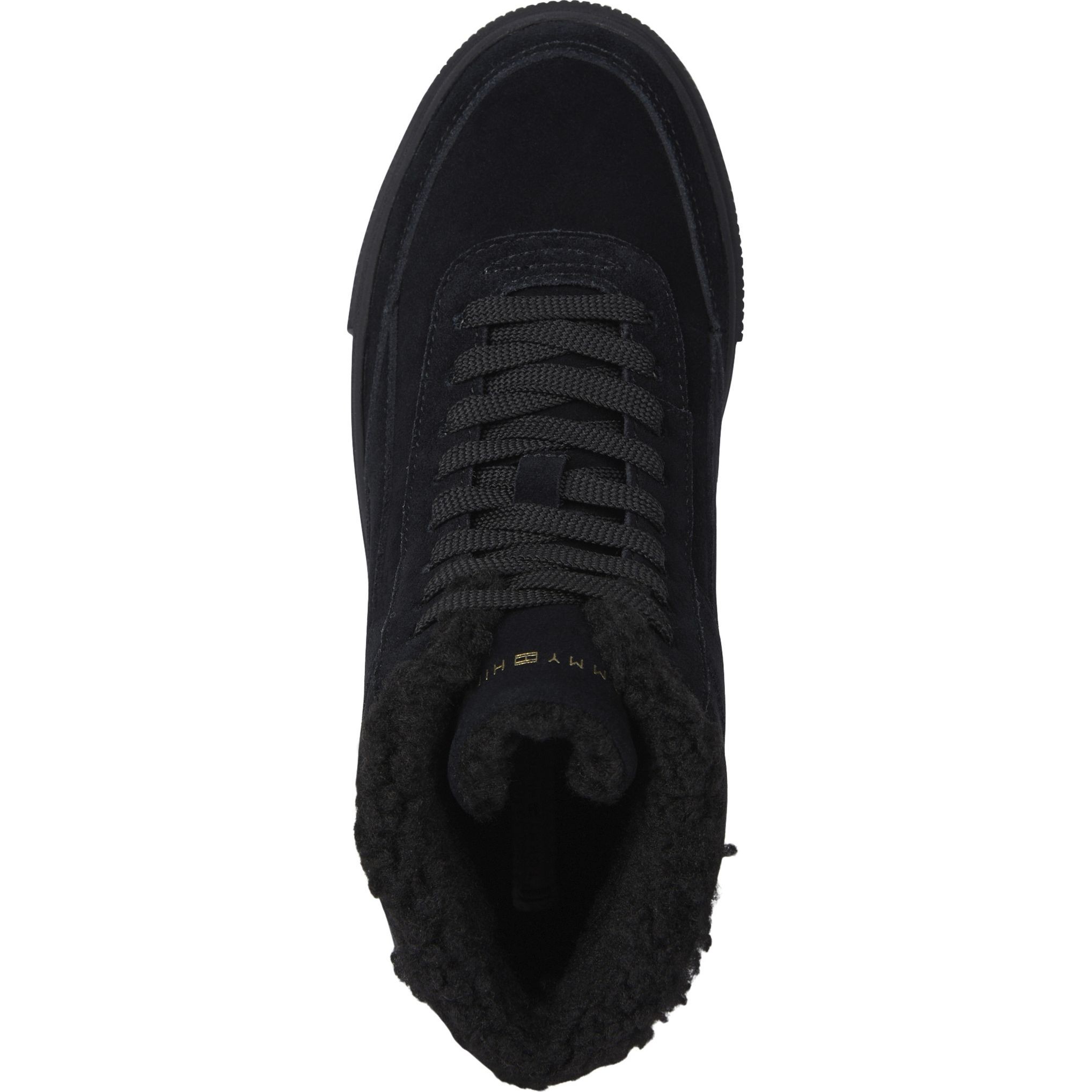 TOMMY HILFIGER Pašiltinti aulinukai moterims, Juoda, Vulc winter sneaker 3