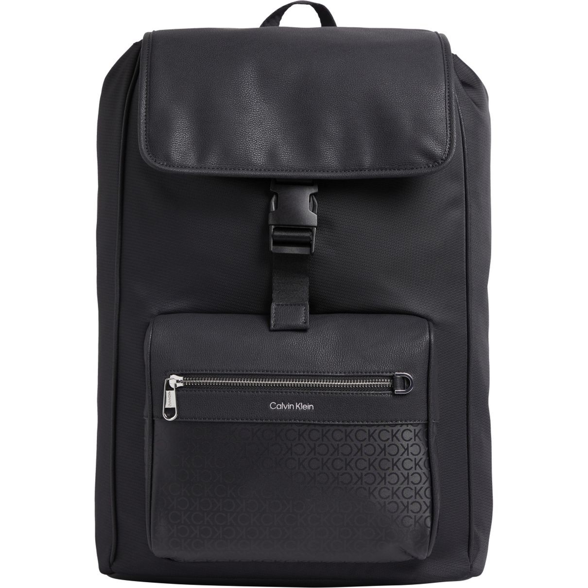 CALVIN KLEIN Kuprinė vyrams, Juoda, Elevated flap backpack 1