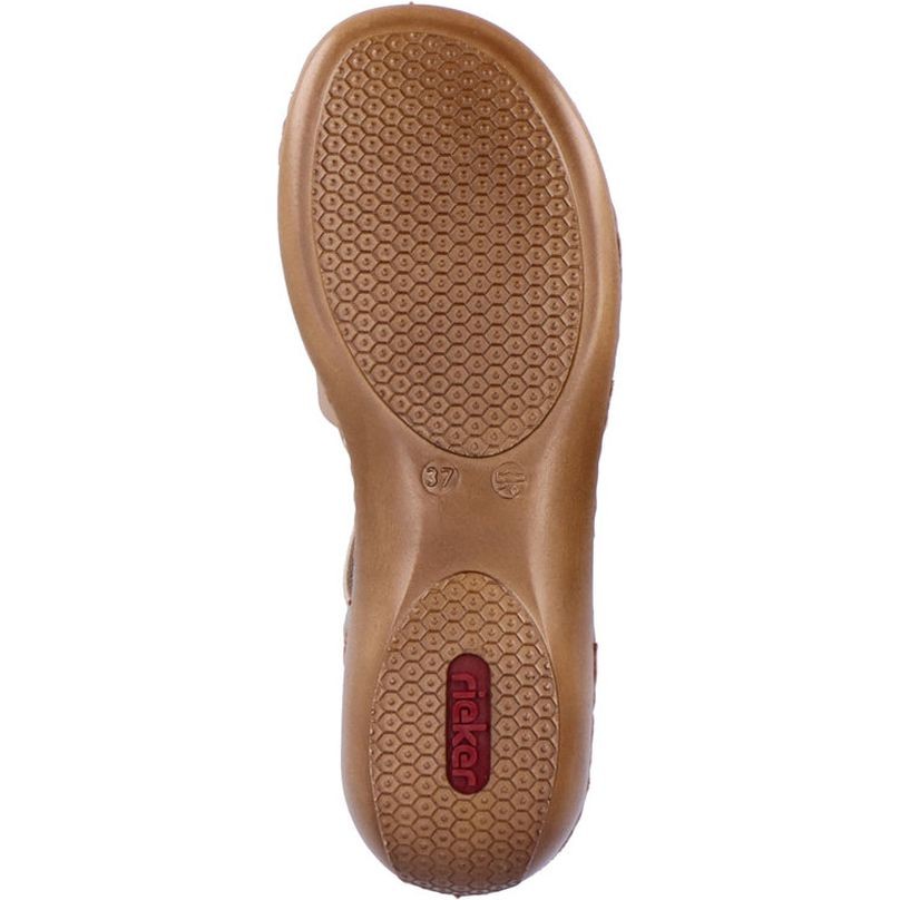 RIEKER Basutės moterims, Žalia, SANDALS 9