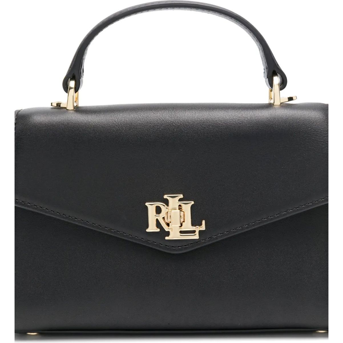 LAUREN RALPH LAUREN Rankinė per petį moterims, Juoda, Farrah sm satchel small 3