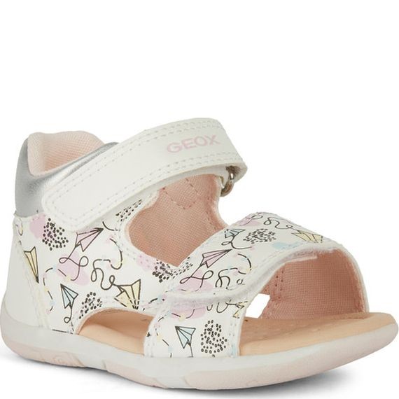 GEOX Basutės mergaitėms, Balta, Sandal tapuz 2
