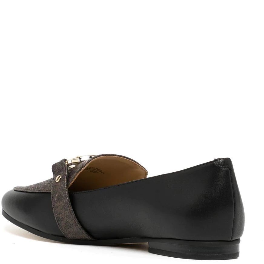 MICHAEL KORS Loaferiai moterims, Juoda, Rory leather logo loafer 3