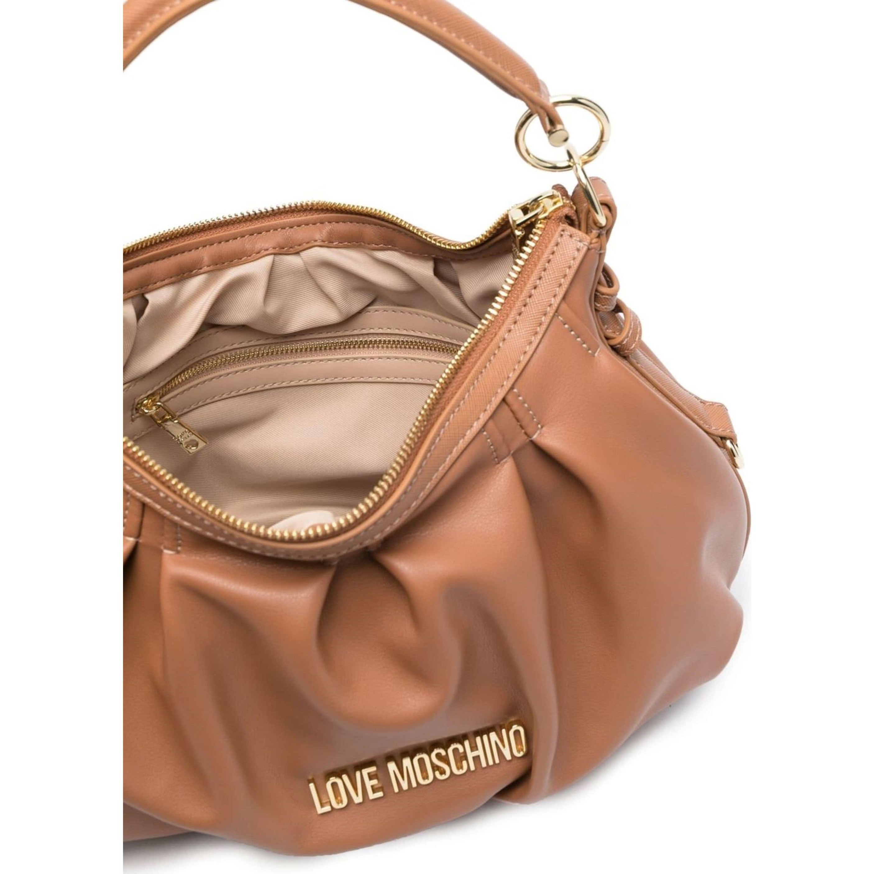 LOVE MOSCHINO Rankinė per petį moterims, Ruda, Top handle shoulder bag 4