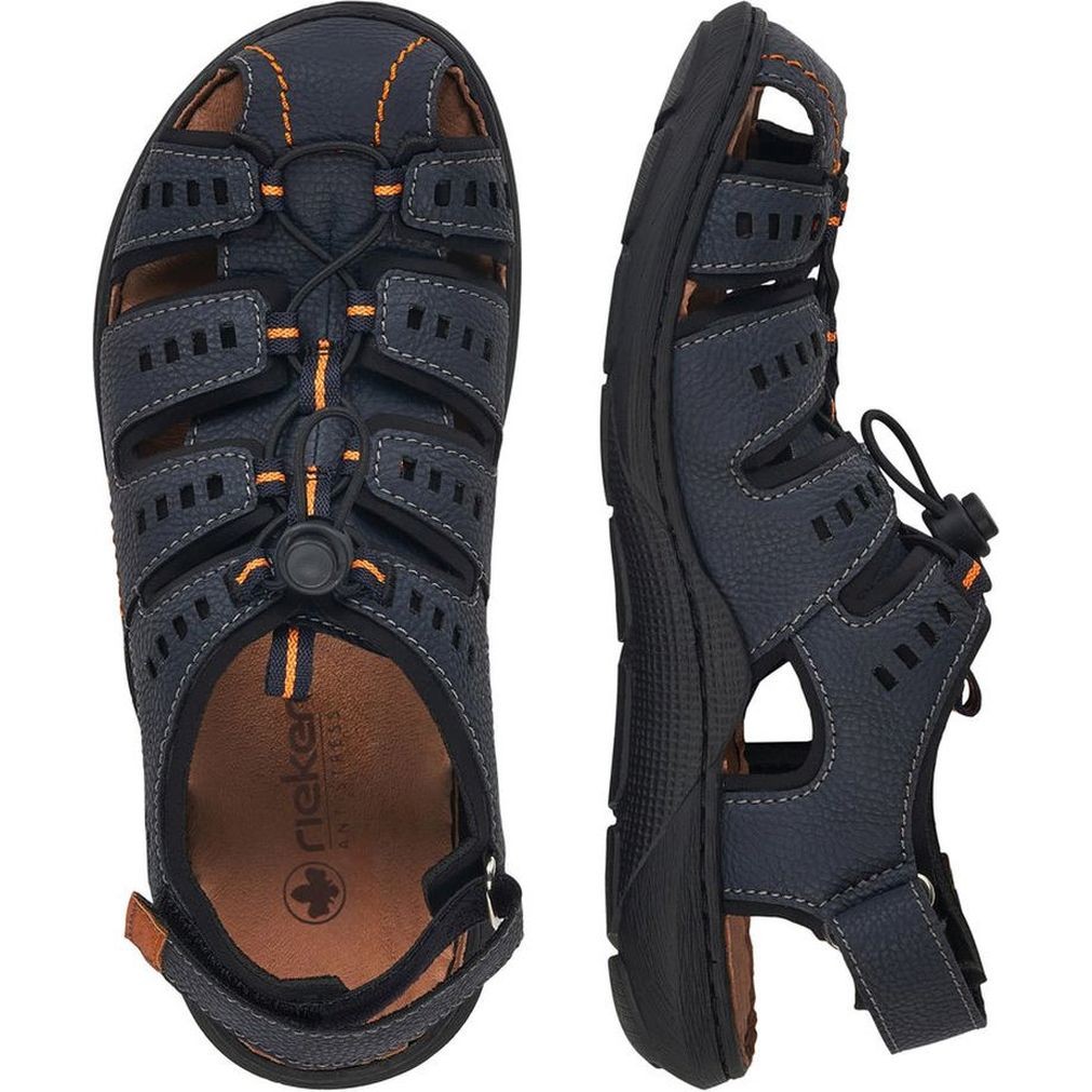 RIEKER Basutės vyrams, Mėlyna, SANDALS 8