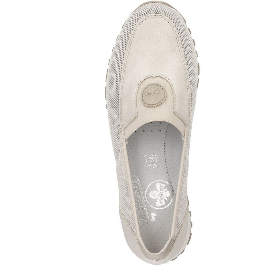 RIEKER Laisvalaikio bateliai moterims, Smėlio, LEISURE 6