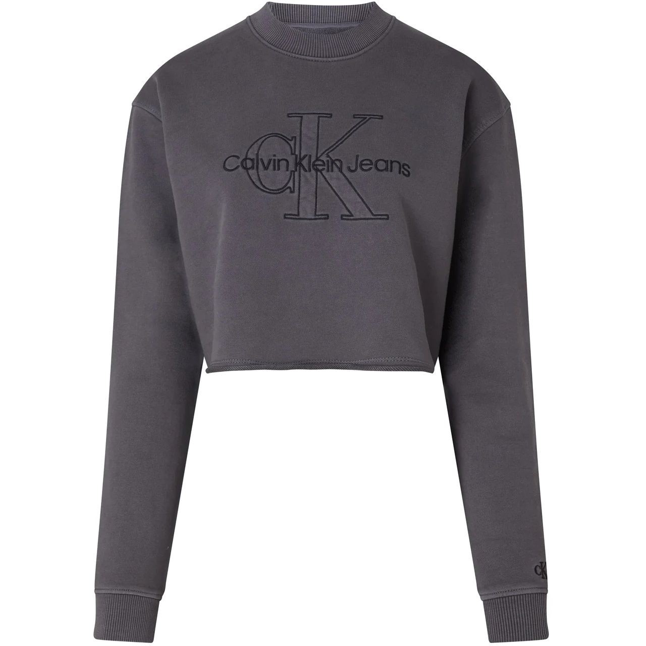 CALVIN KLEIN JEANS Sportinis nertinis moterims, Juoda, Embroidered  sweatshirt 1