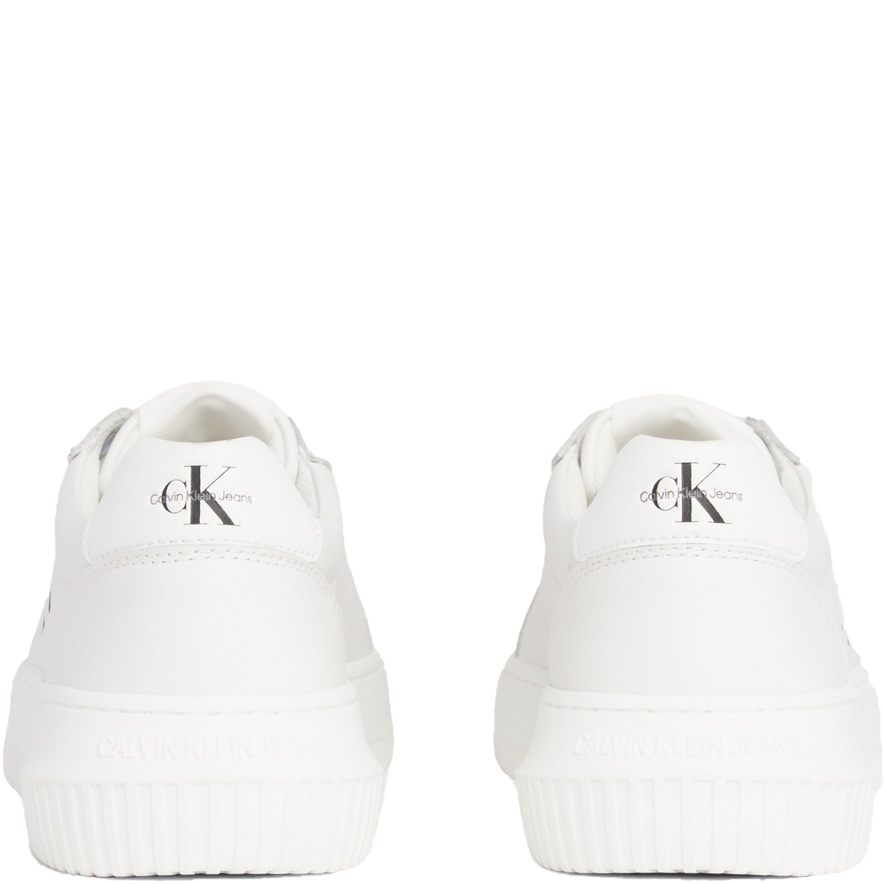 CALVIN KLEIN JEANS Sportiniai bateliai moterims, Balta, Chunky cupsole mono sport shoe 3