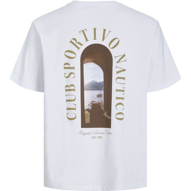 JACK & JONES Marškinėliai vyrams, Balta, Hydra photo tee 2