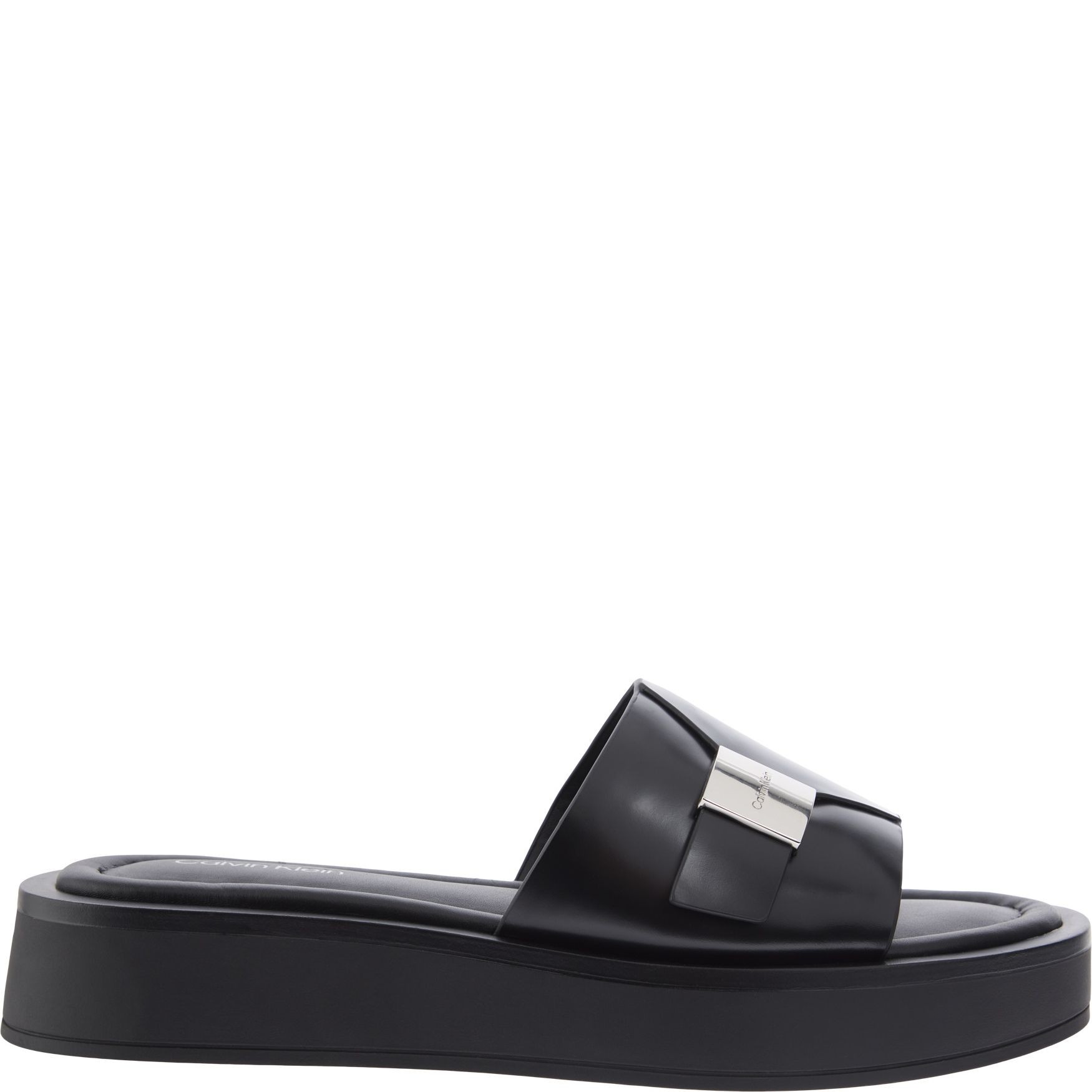 CALVIN KLEIN Basutės moterims, Juoda, Flatform slide 2