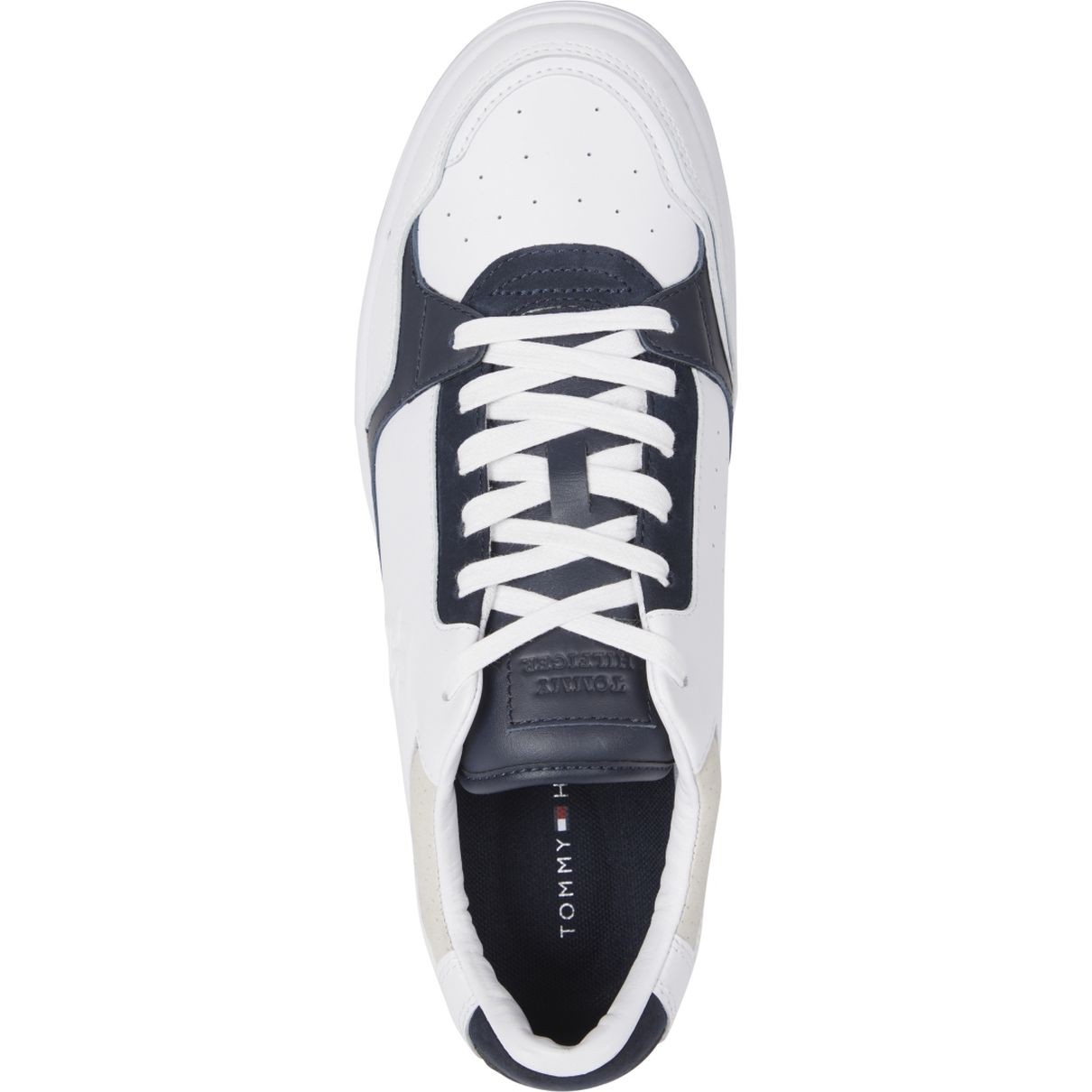 TOMMY HILFIGER Laisvalaikio bateliai vyrams, Balta, Basket best locker 3