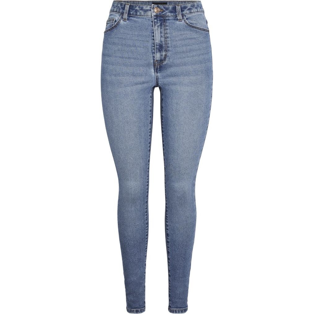 PIECES Aptempti džinsai moterims, Mėlyna, PCDANA HW SKINNY JEAN 1