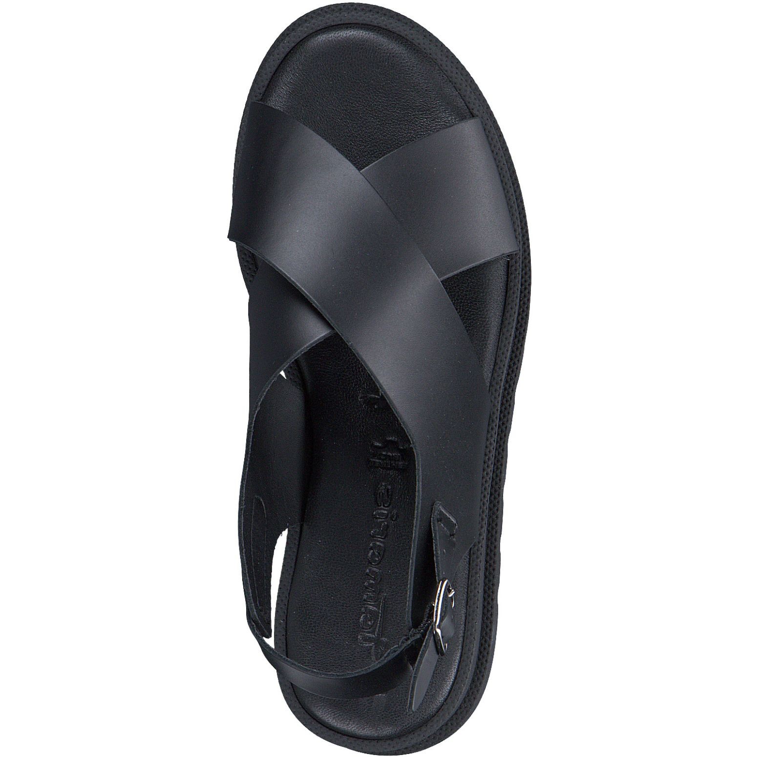 TAMARIS Basutės moterims, Juoda, SANDALS 5