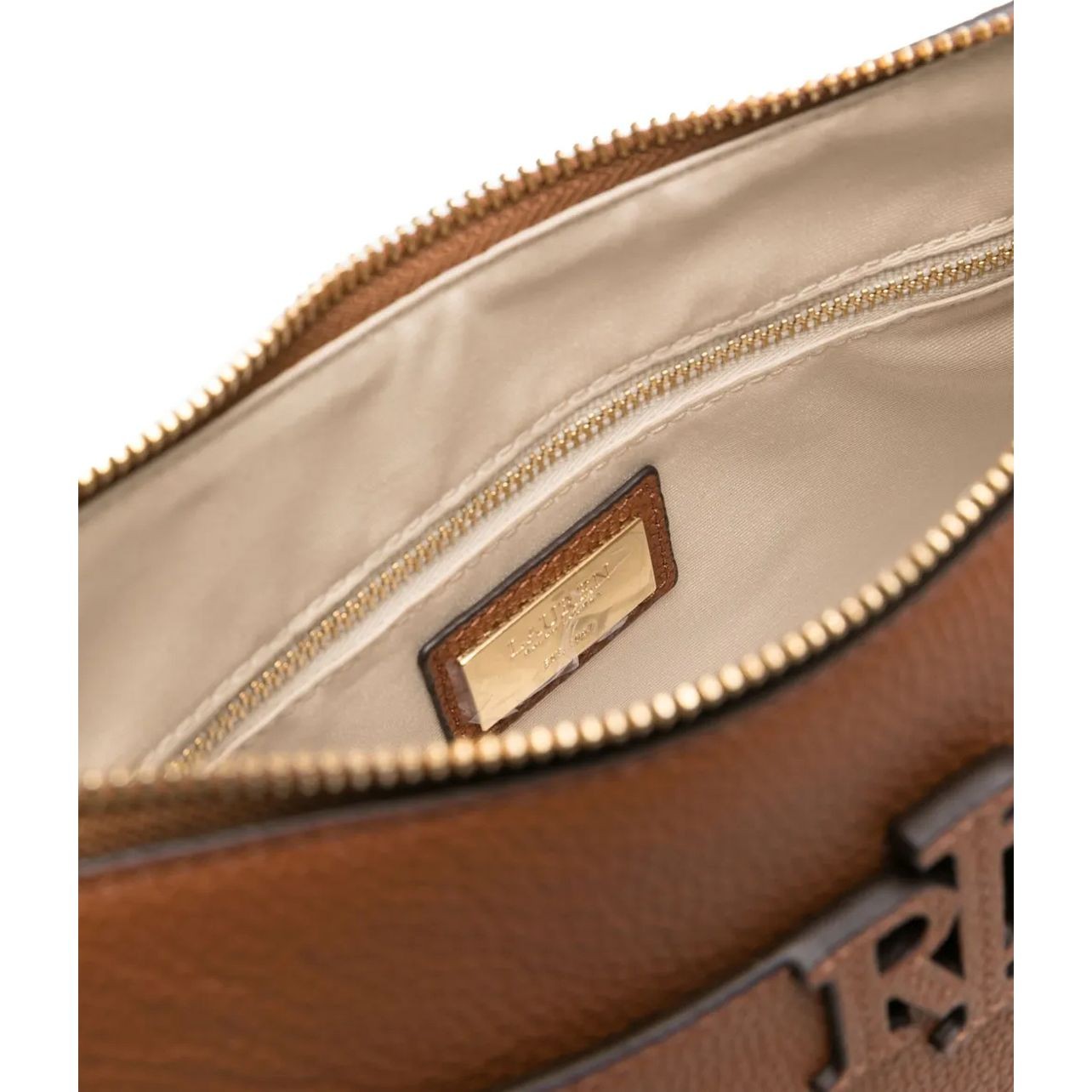 LAUREN RALPH LAUREN Rankinė per petį moterims, Ruda, Cameryn 27 crossbody large 4