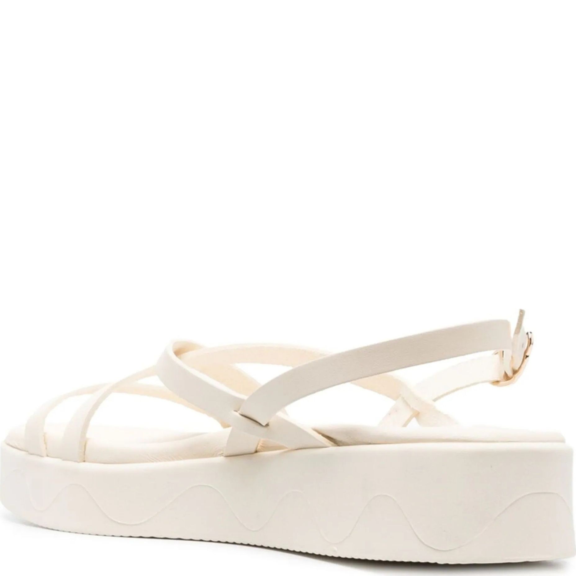 ANCIENT GREEK SANDAL Basutės moterims, Balta, Silia vachetta  sandals 3