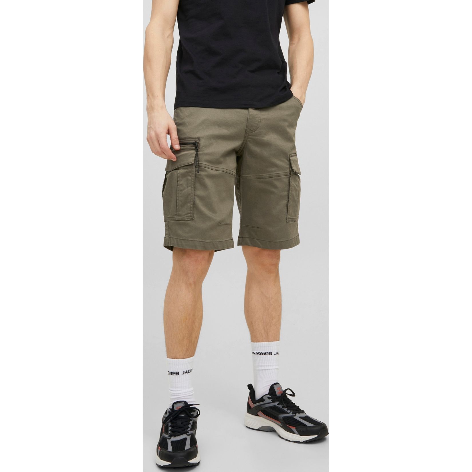 JACK & JONES Šortai vyrams, Chaki, JPSTDEX JJCARGO SHORTS 3