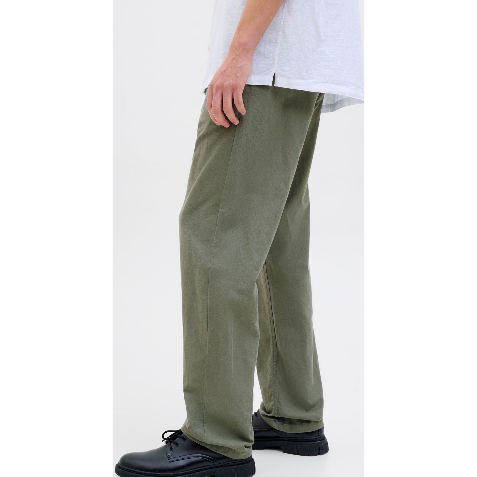 JACK & JONES Kelnės vyrams, Chaki, Kane summer linen 7