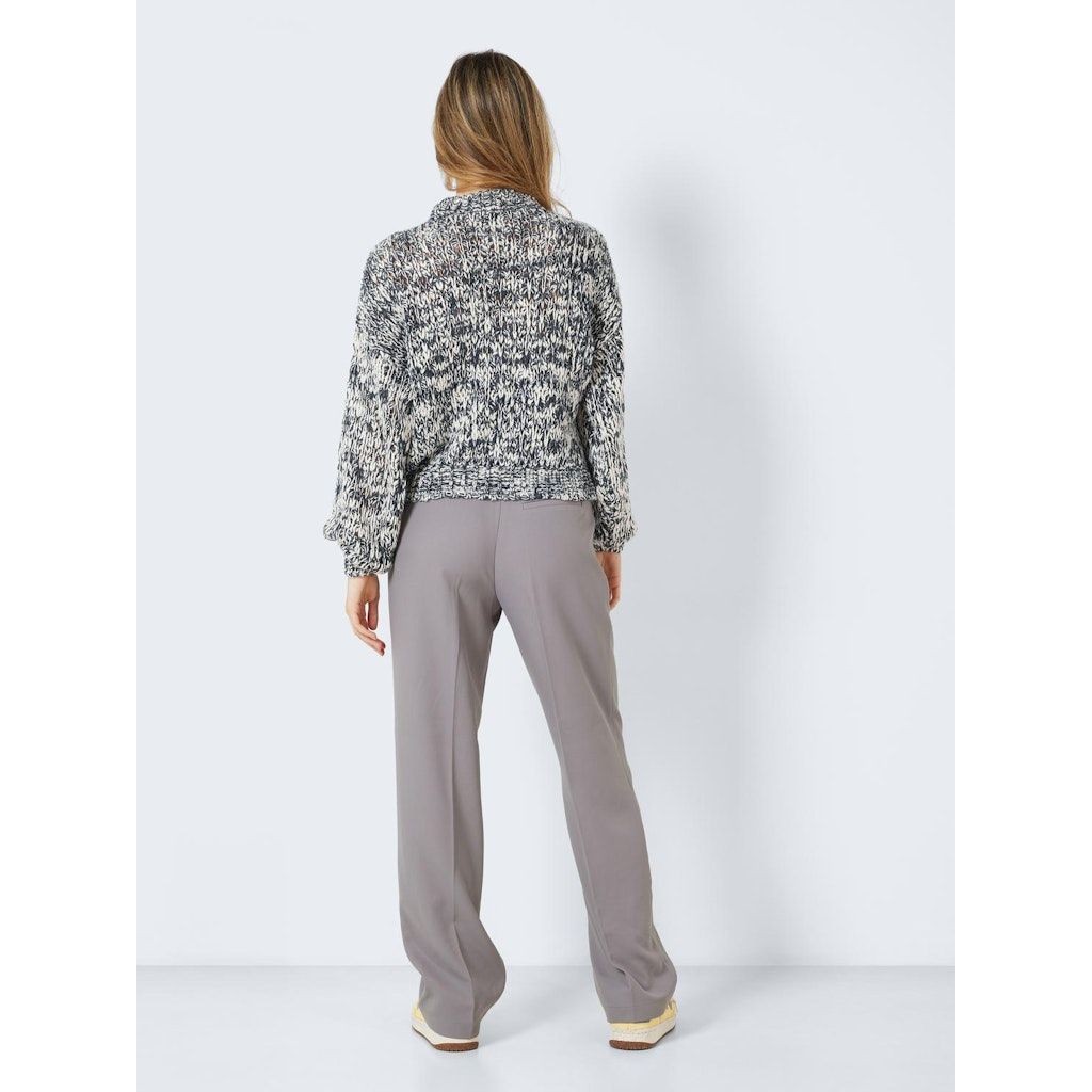 NOISY MAY Megztinis moterims, Mėlyna, NMSPECKLE L/S O-NECK 4