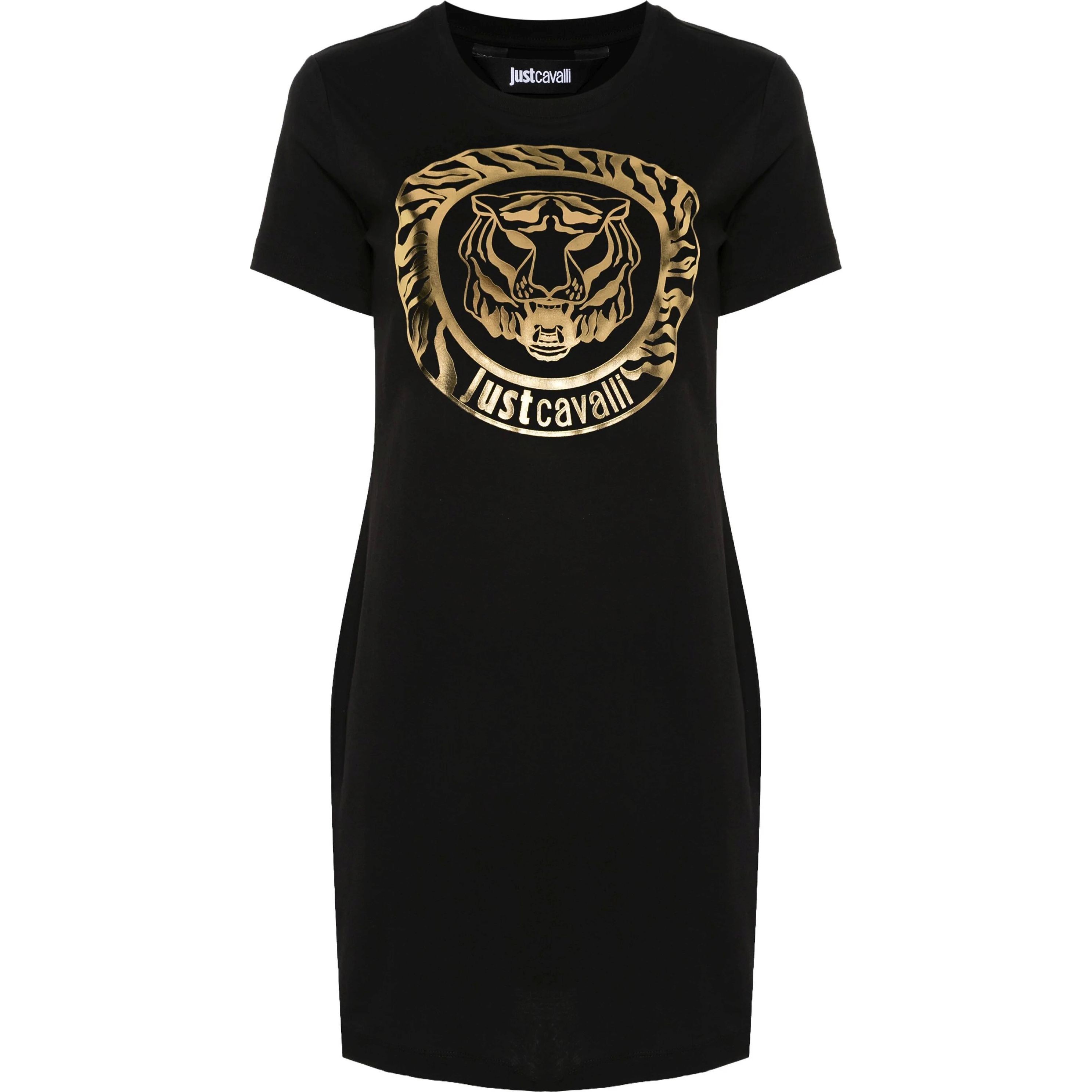 JUST CAVALI Mini suknelė moterims, Juoda, Dress