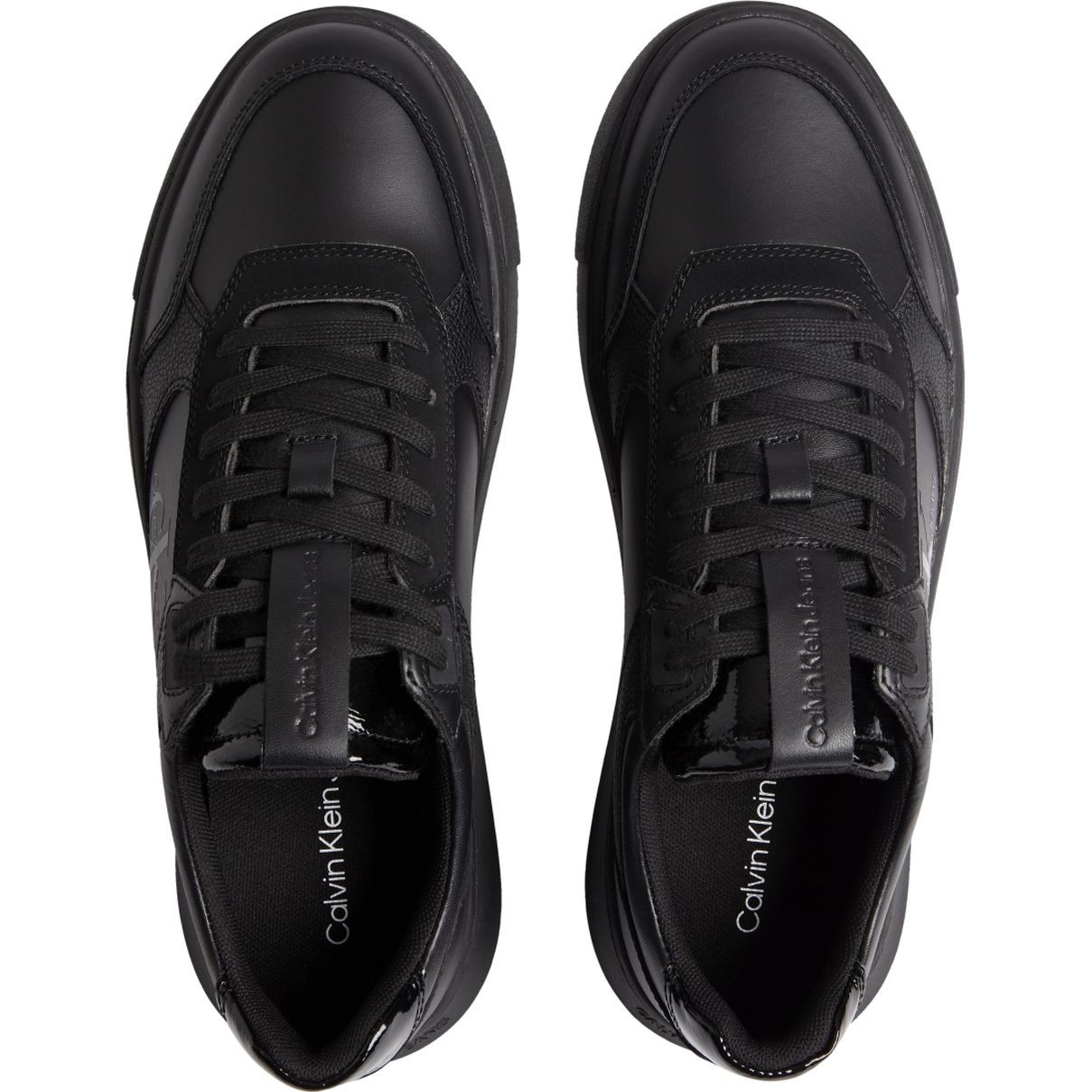 CALVIN KLEIN JEANS Sportiniai bateliai vyrams, Juoda, CHUNKY CUPSOLE LTH-PU MONO 3