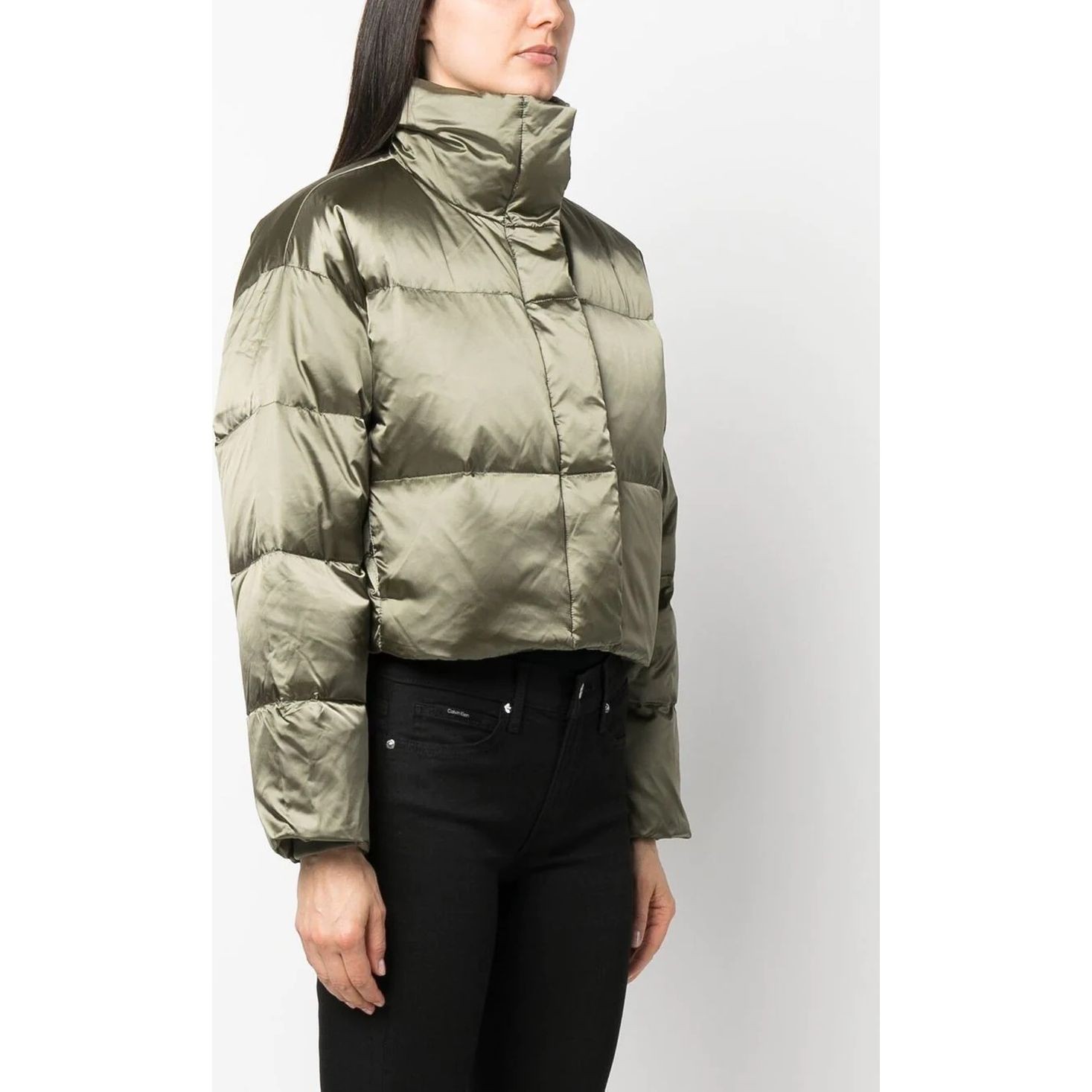 CALVIN KLEIN Pūkinė striukė moterims, Žalia, Padded Jackets 2