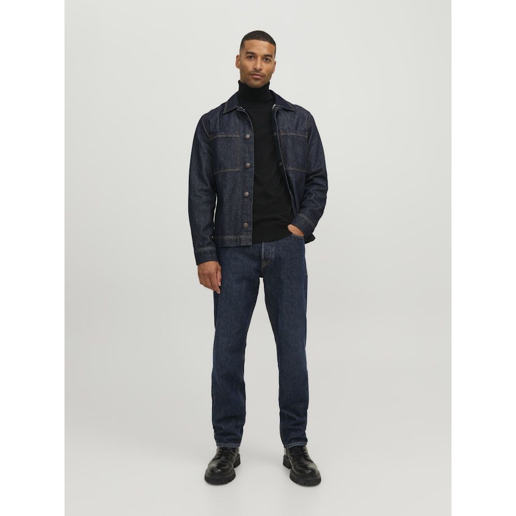 JACK & JONES Megztinis vyrams, Juoda, JPRBLABUSHWICK MERINO 5