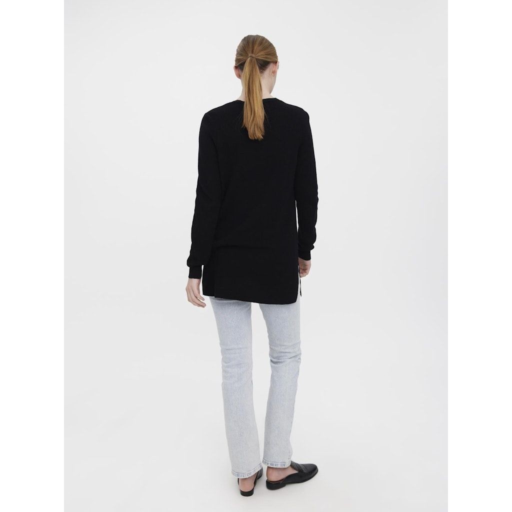 VERO MODA Kardiganas moterims, Juoda, VMNEWLEXSUN LS LONG O 3