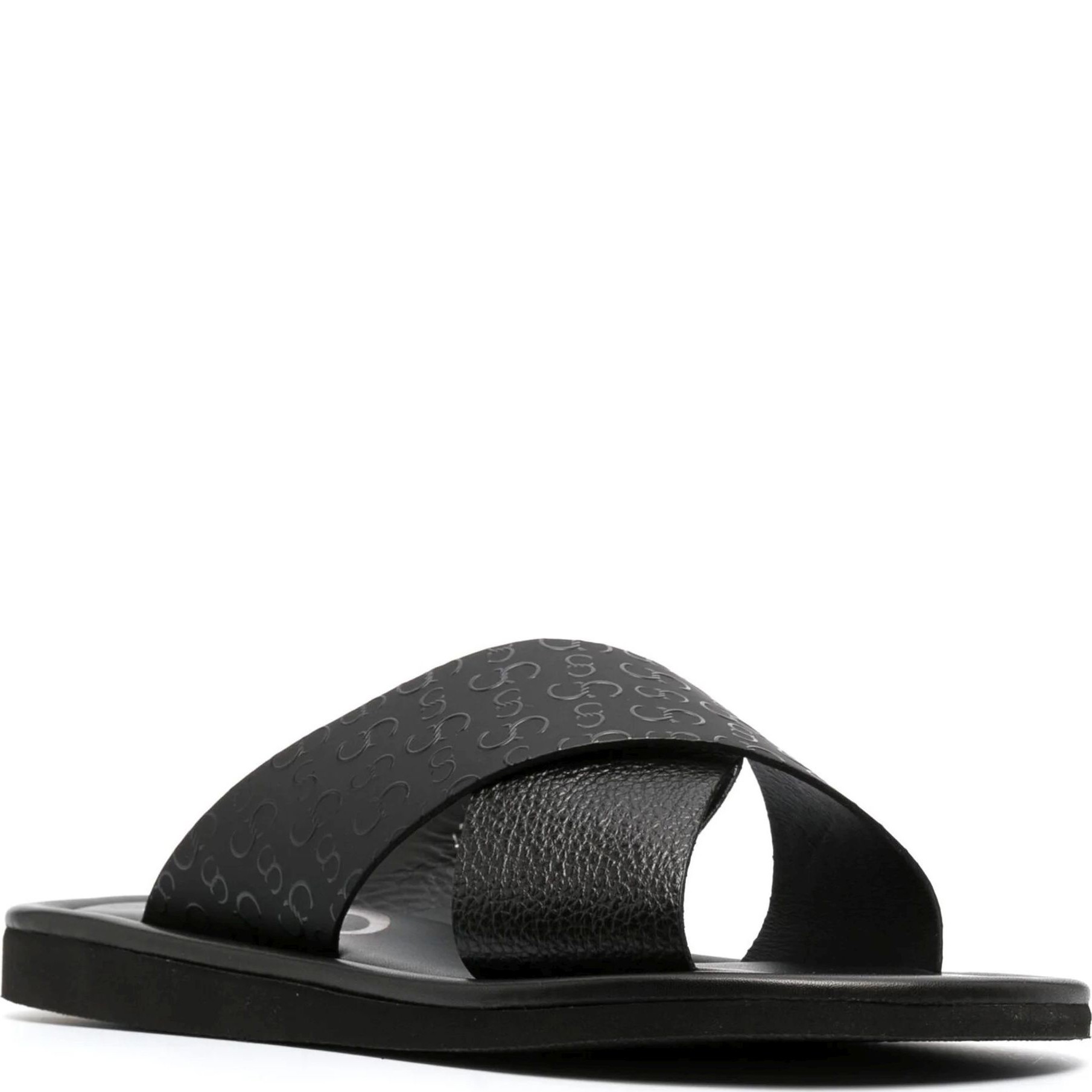 CESARE CASADEI Šlepetės vyrams, Juoda, Adria sandals 1